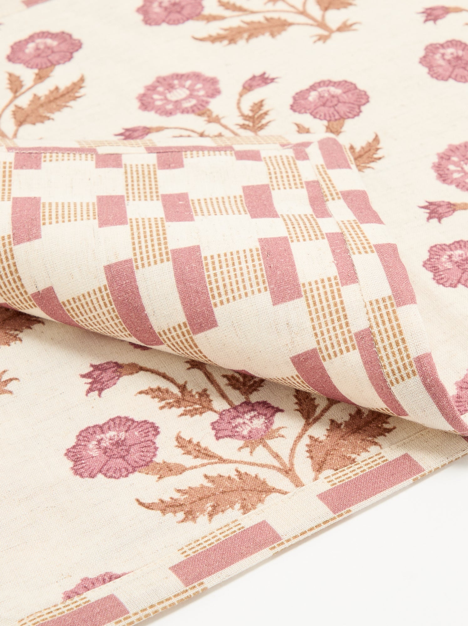 Lot de 2 sets de table imprimés - Rose