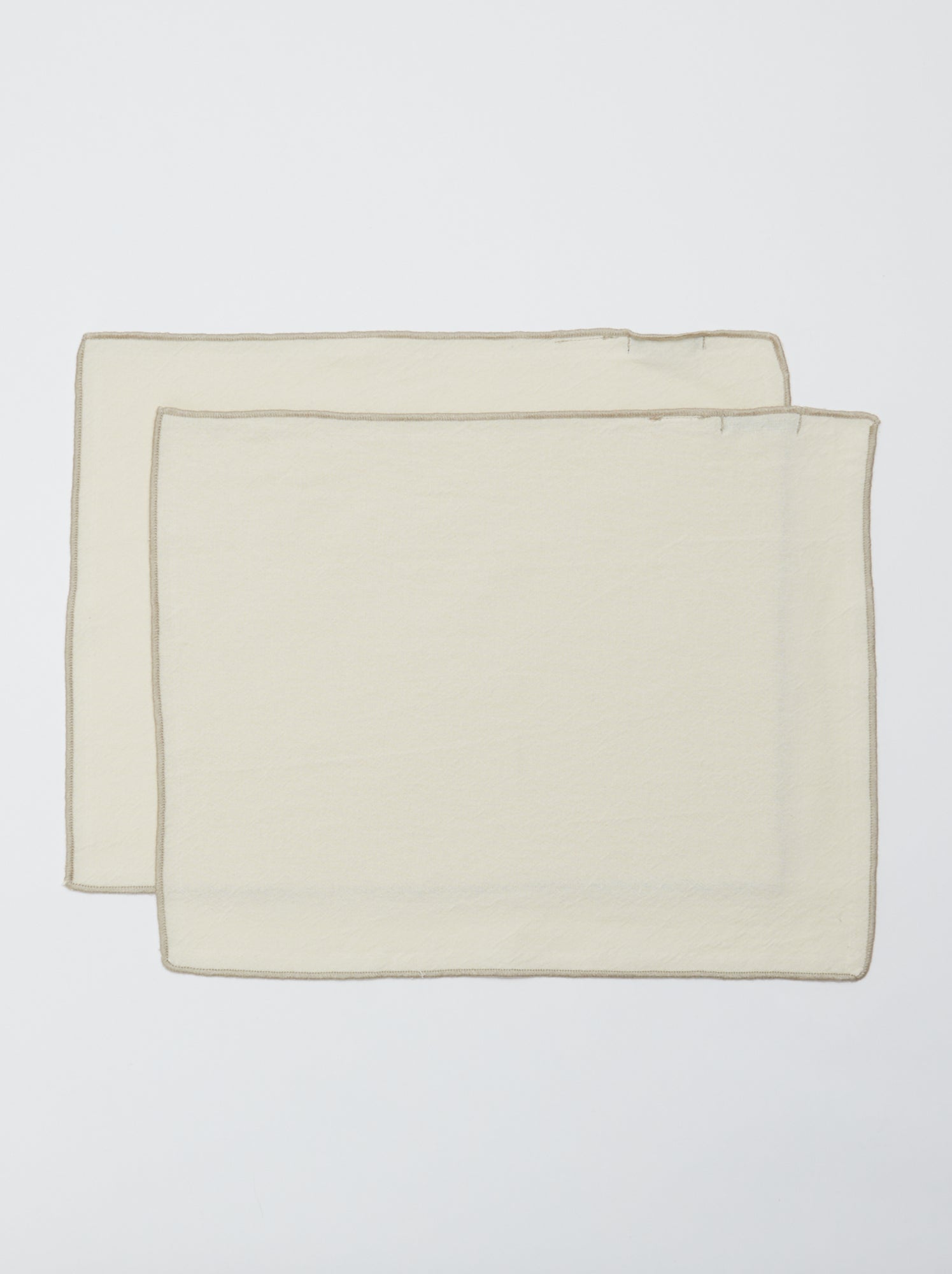 Lot de 2 sets de table/serviettes unis 2 en 1 32 x 40 cm - Kiabi Home - Blanc