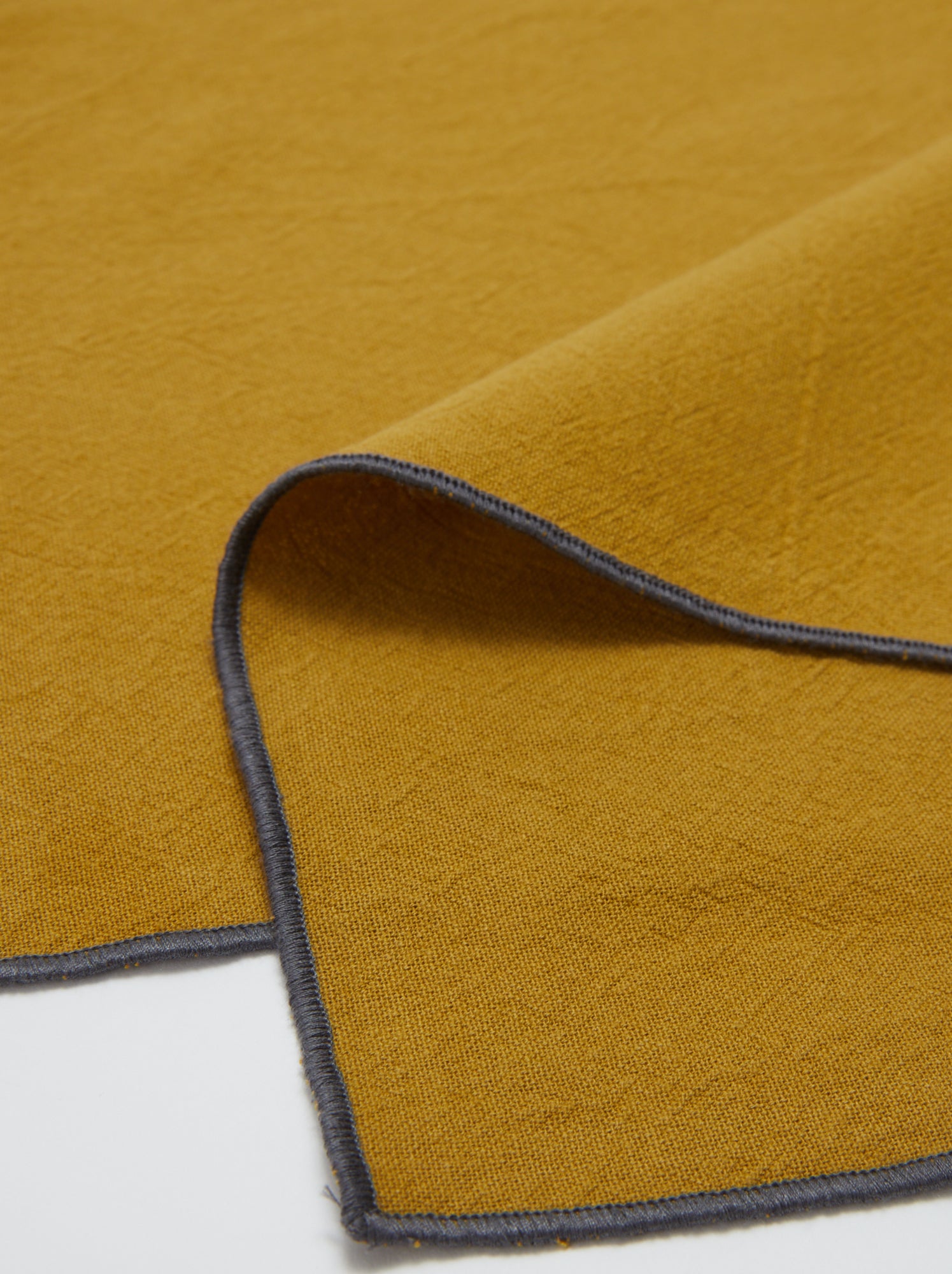 Lot de 2 sets de table/serviettes unis 2 en 1 32 x 40 cm - Kiabi Home - Jaune moutarde