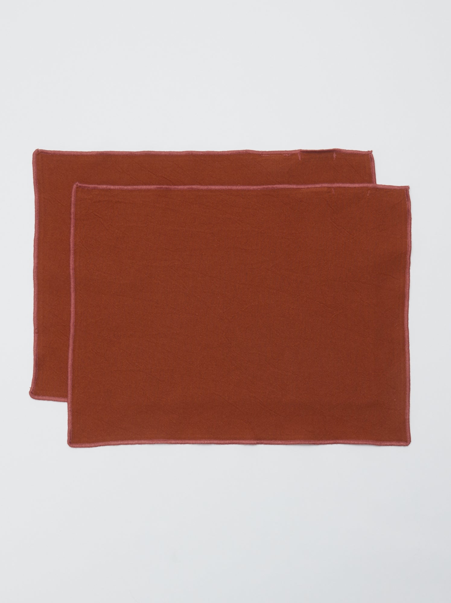 Lot de 2 sets de table/serviettes unis 2 en 1 32 x 40 cm - Kiabi Home - Marron