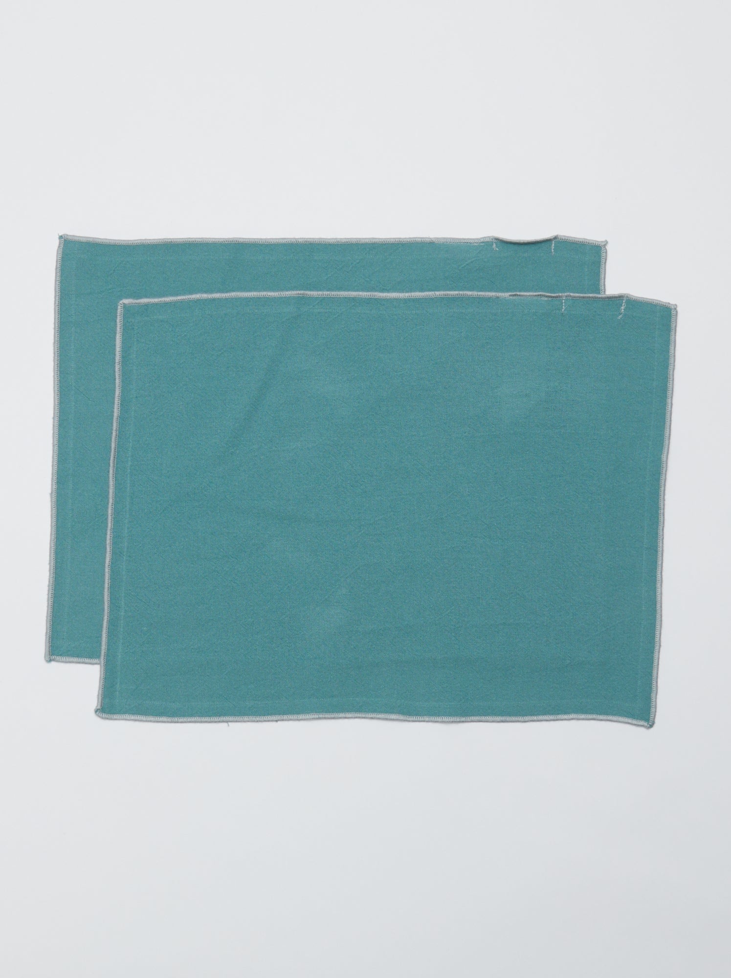 Lot de 2 sets de table/serviettes unis 2 en 1 32 x 40 cm - Kiabi Home - Vert