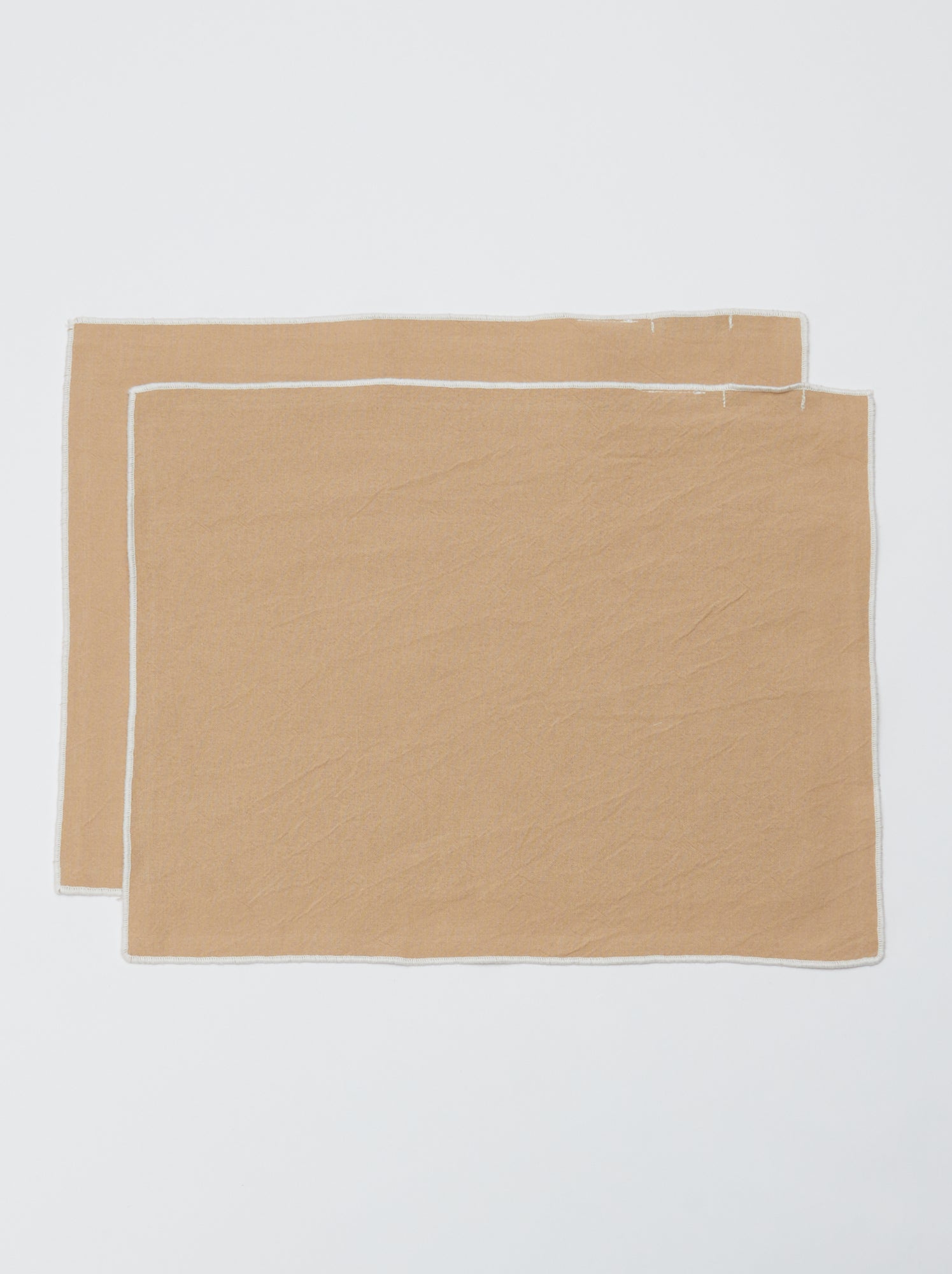 Lot de 2 sets de table/serviettes unis 2 en 1 32 x 40 cm - Kiabi Home - Beige (CGS15_5)