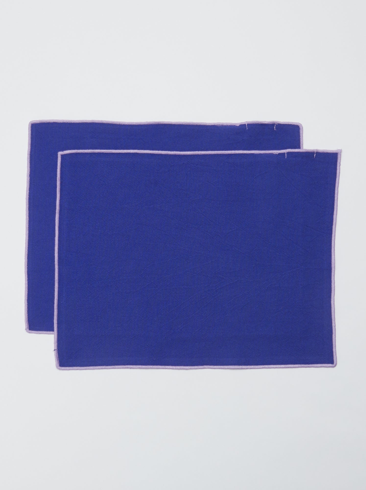 Lot de 2 sets de table/serviettes unis 2 en 1 32 x 40 cm - Kiabi Home - Bleu (CGS15_9)