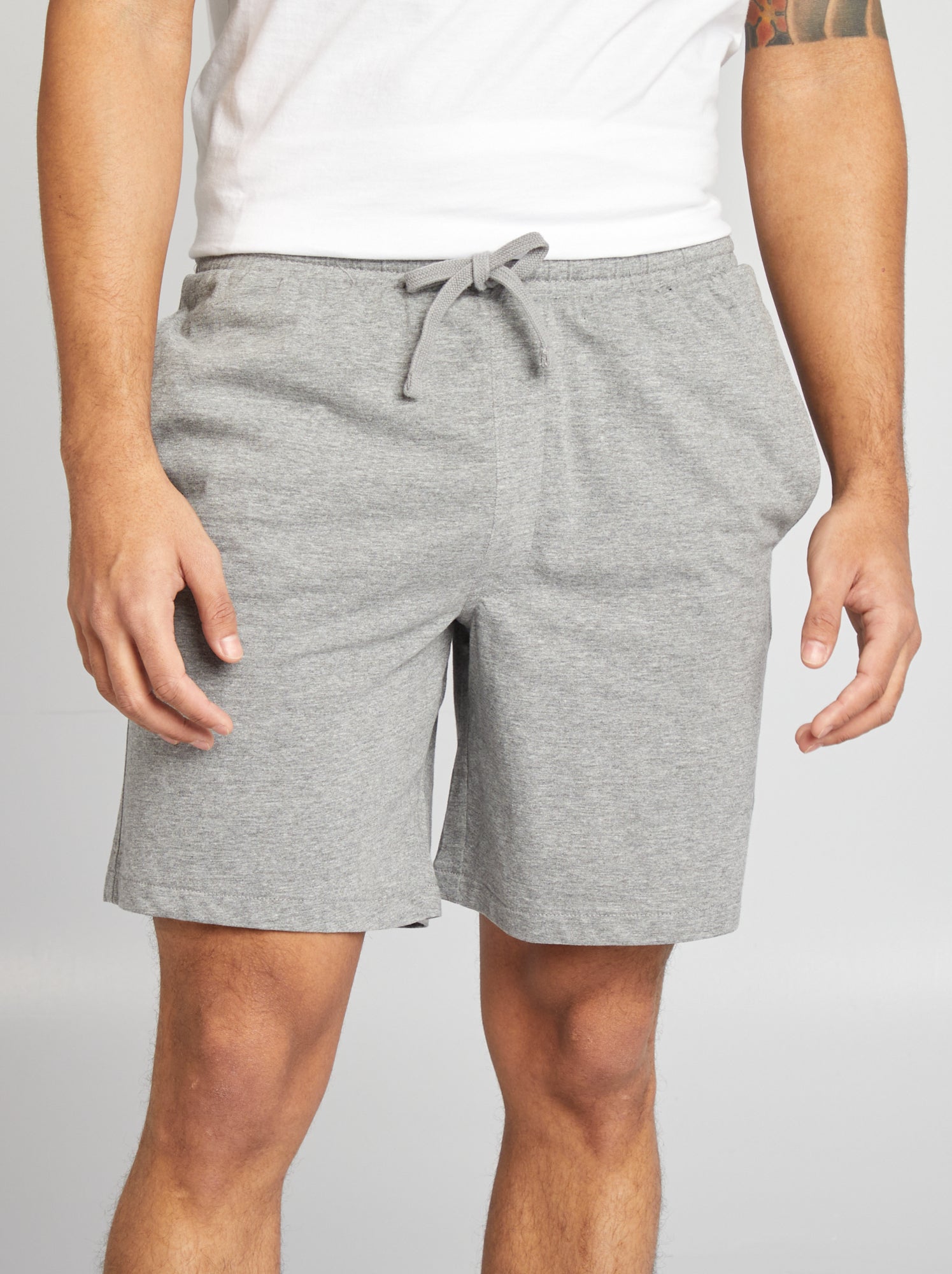 Lot de 2 shorts de nuit - Gris/noir