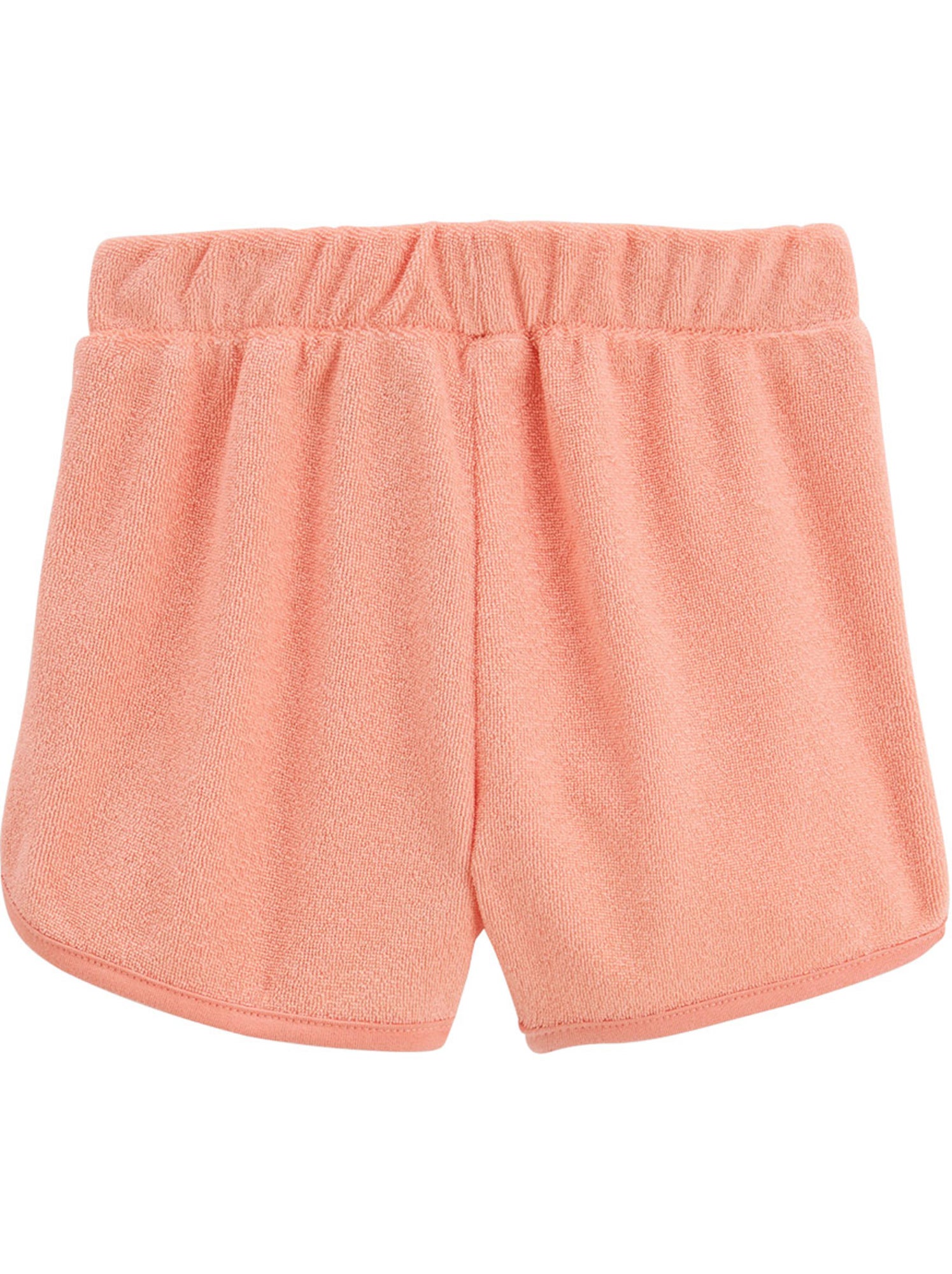 Lot de 2 shorts enfant en éponge honfleur - Orange corail