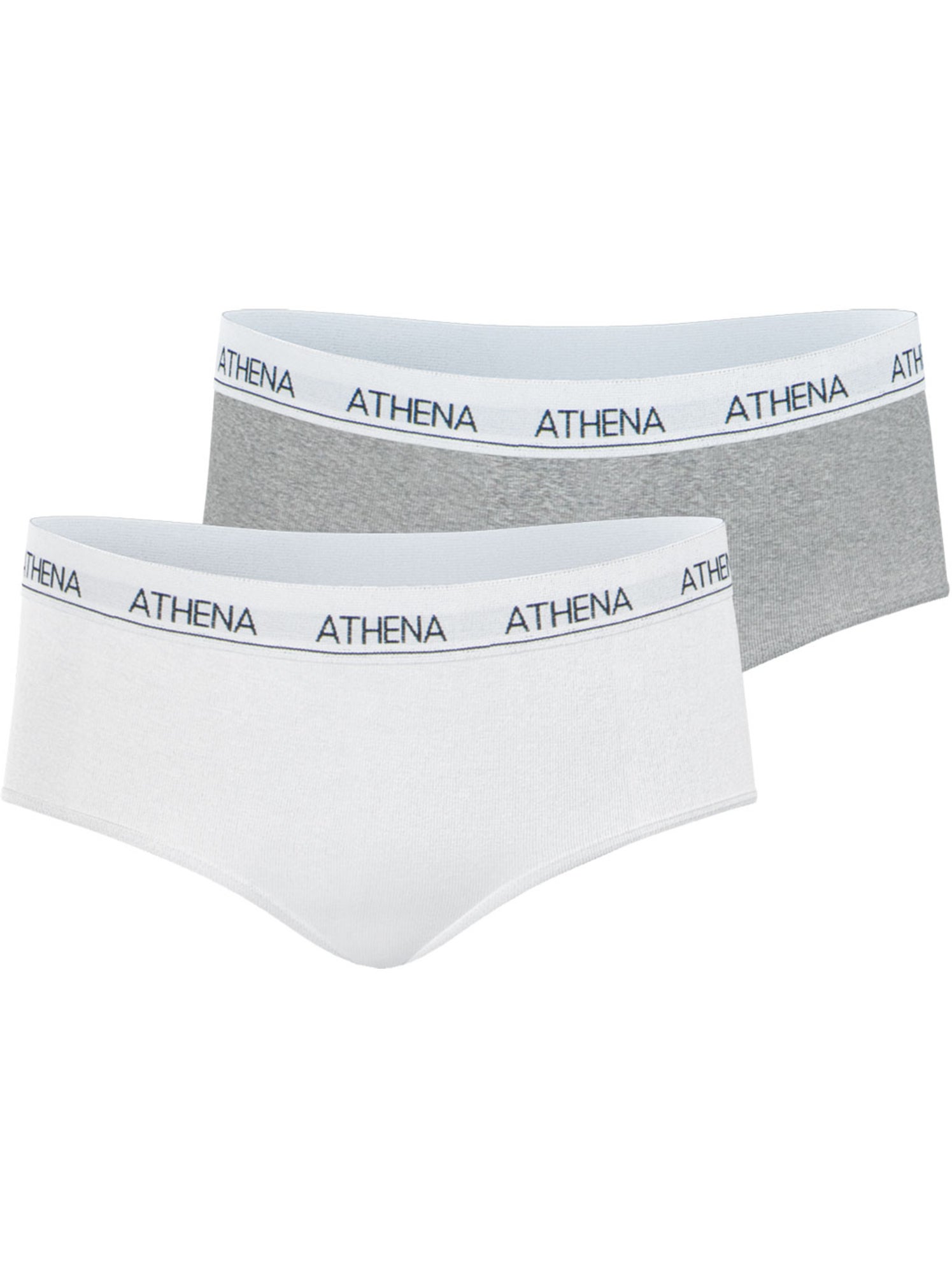 Lot de 2 culottes fille coton ultra doux athena - Blanc Gris
