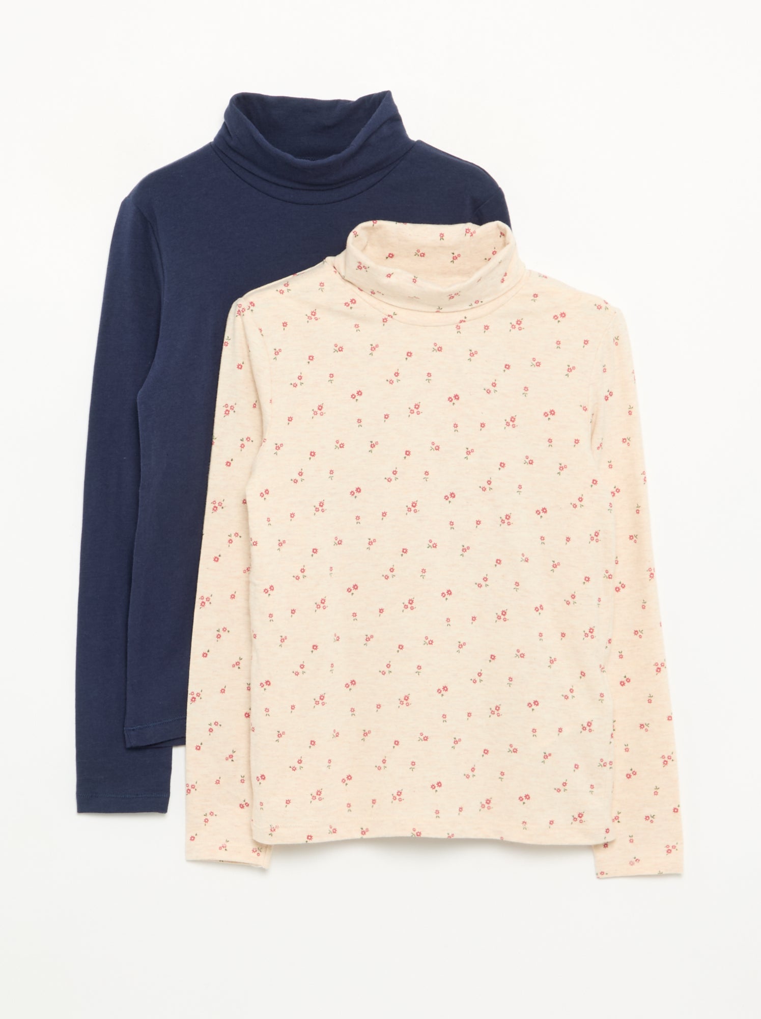 Lot de 2 sous-pulls à col roulé - Beige