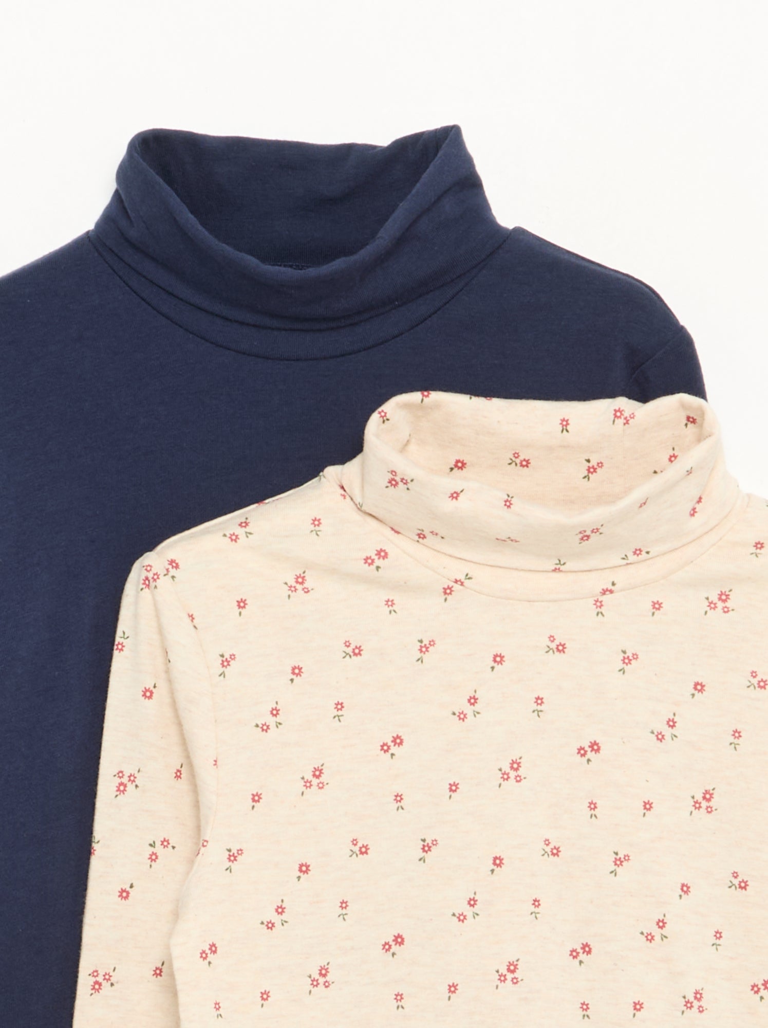 Lot de 2 sous-pulls à col roulé - Beige