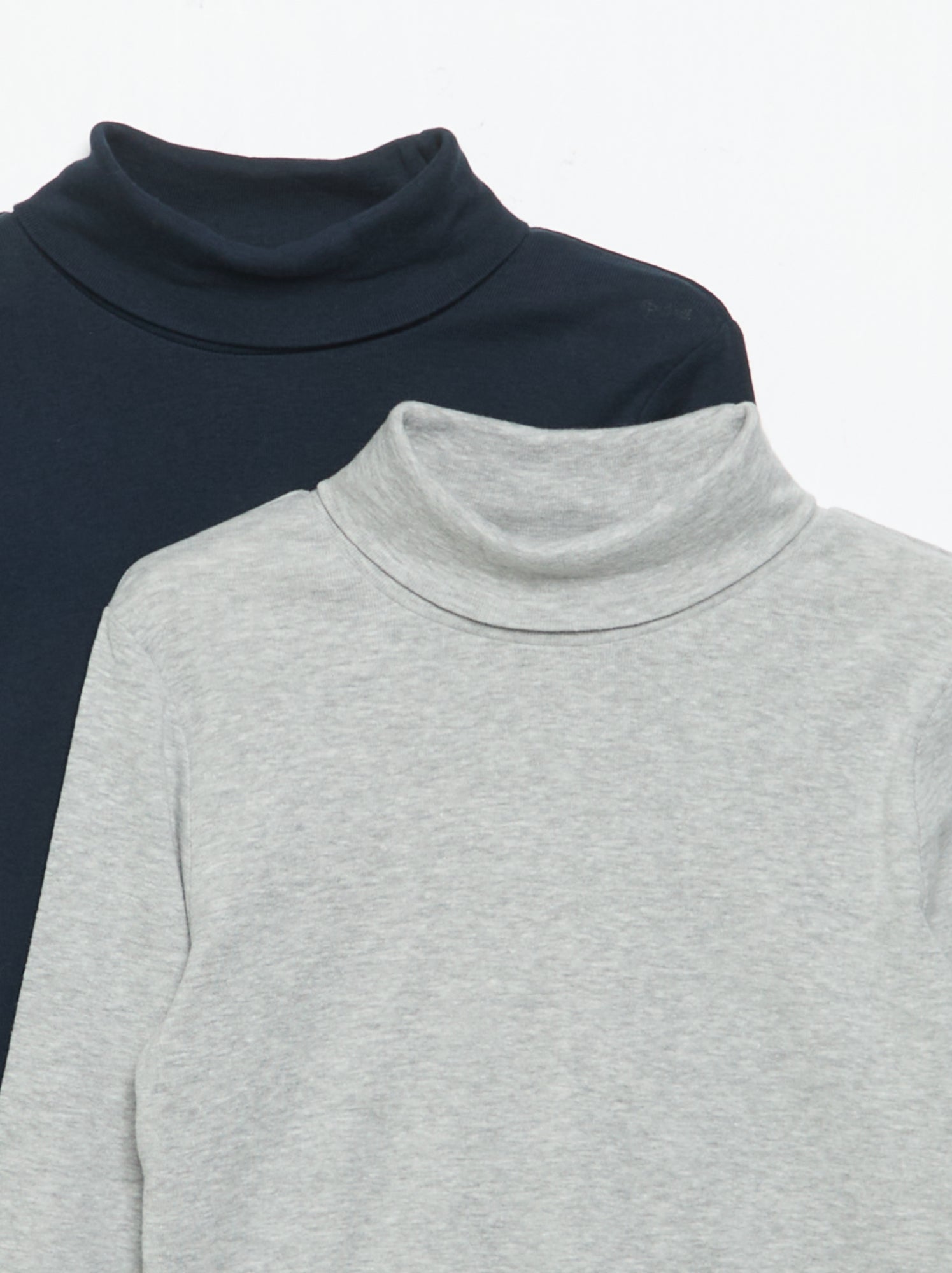 Lot de 2 sous-pulls unis - Gris (GJR84_1)