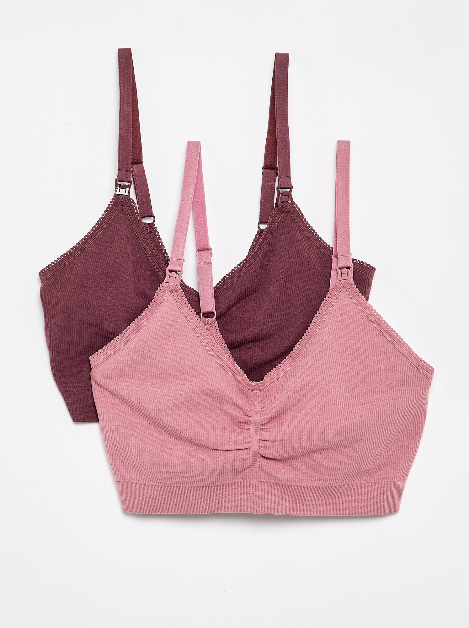 Lot de 2 soutiens-gorge d'allaitement - Rose