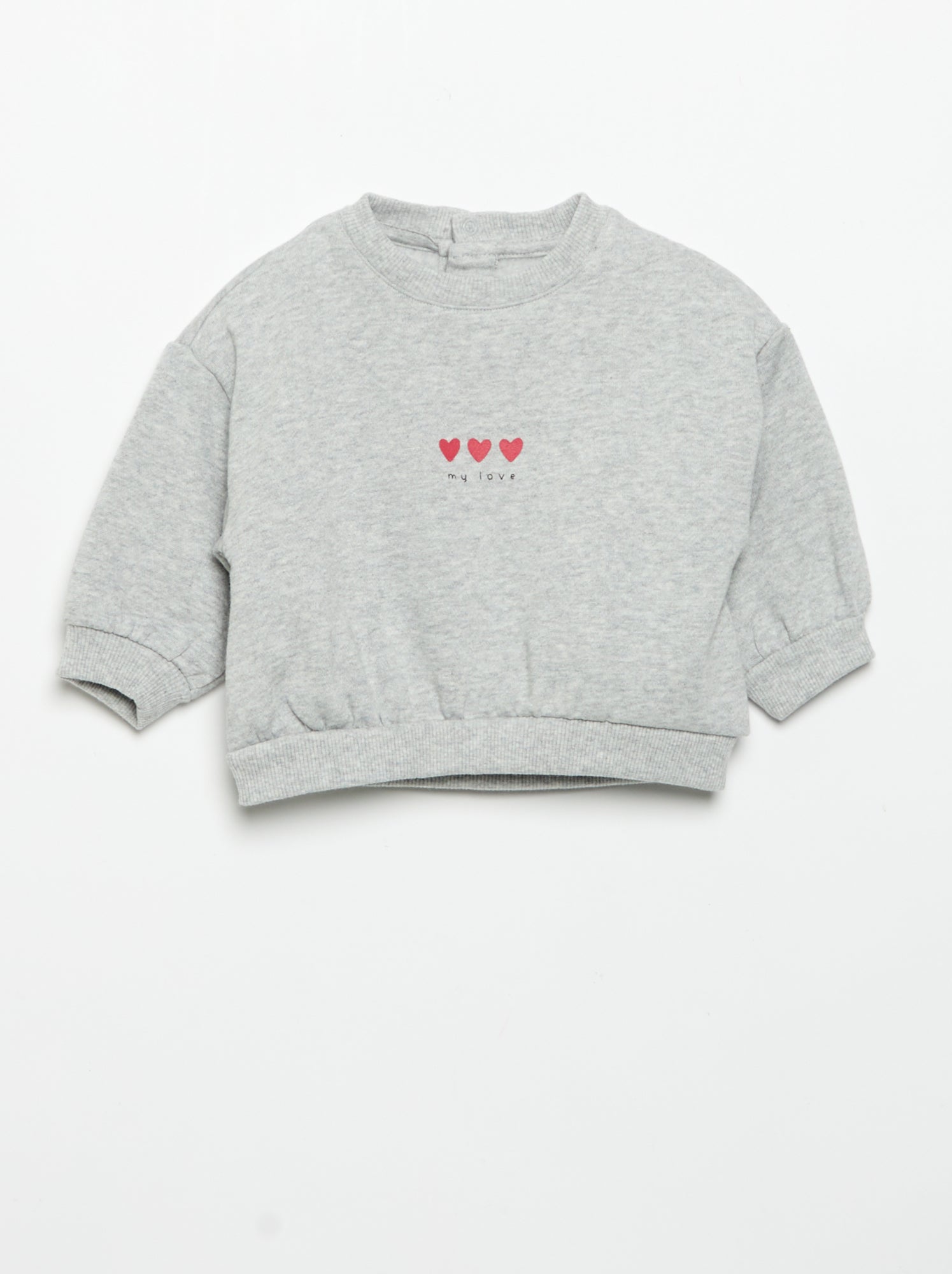 Lot de 2 sweat-shirts imprimés - Blanc (GDO35_1)