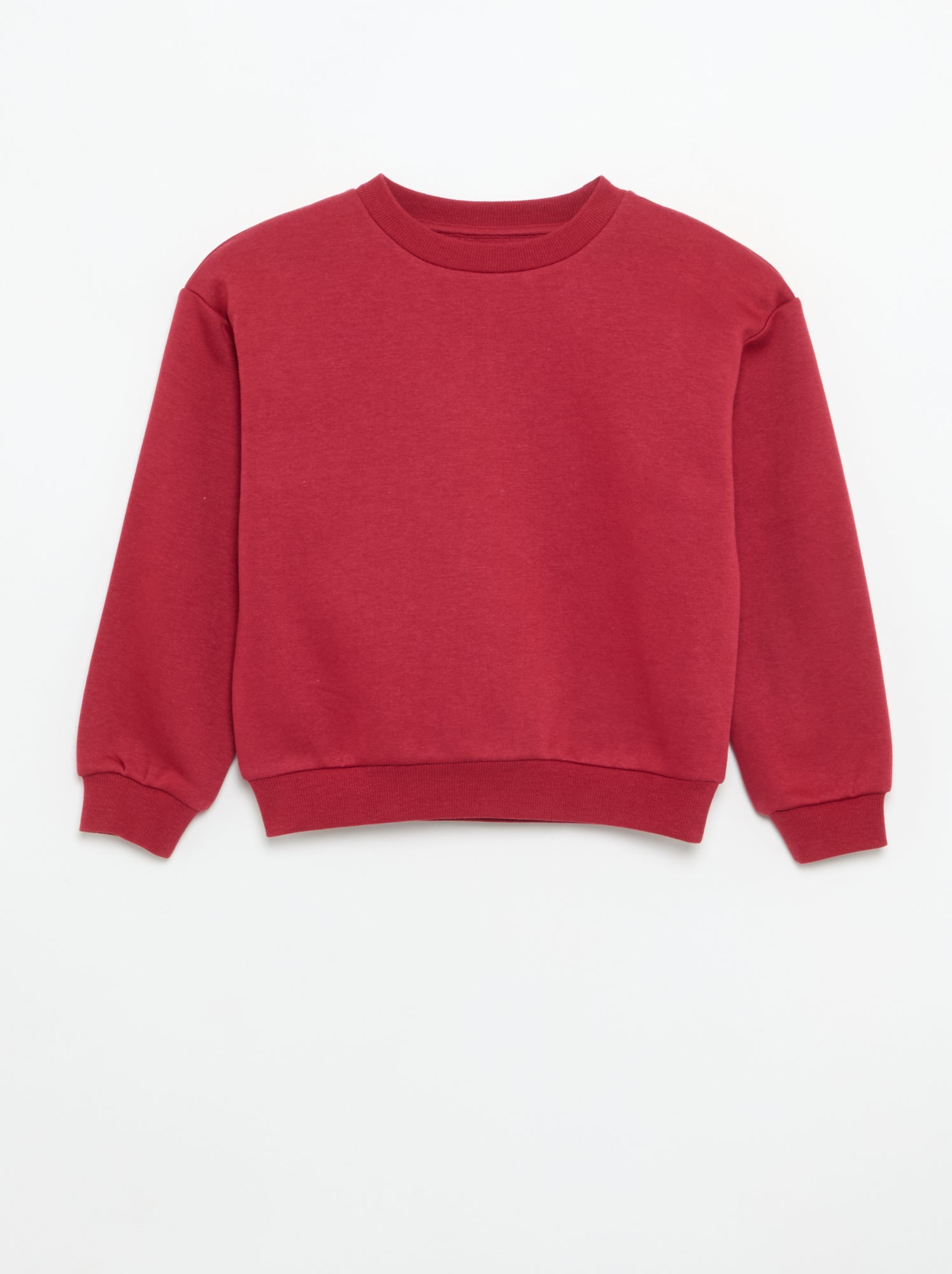 Lot de 2 sweats : 1 uni et 1 imprimé all over - Rouge
