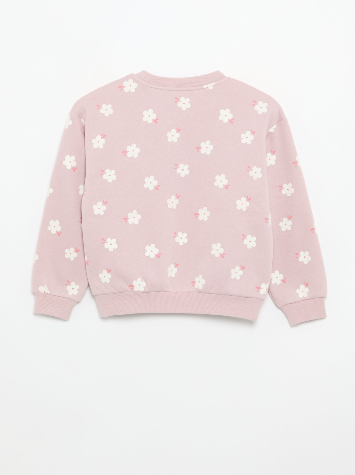 Lot de 2 sweats : 1 uni et 1 imprimé all over - Violet