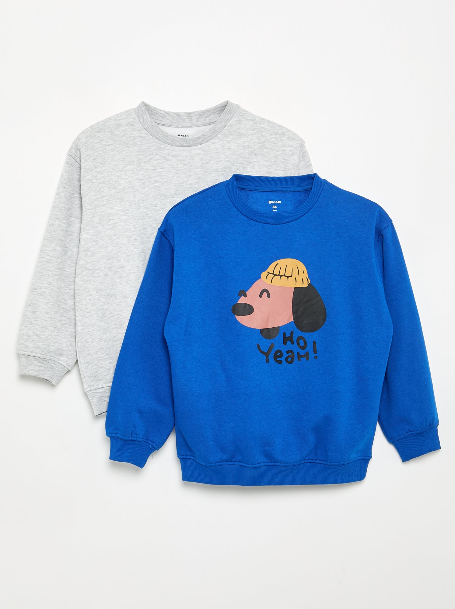 Lot de 2 sweats à manches longues - Bleu