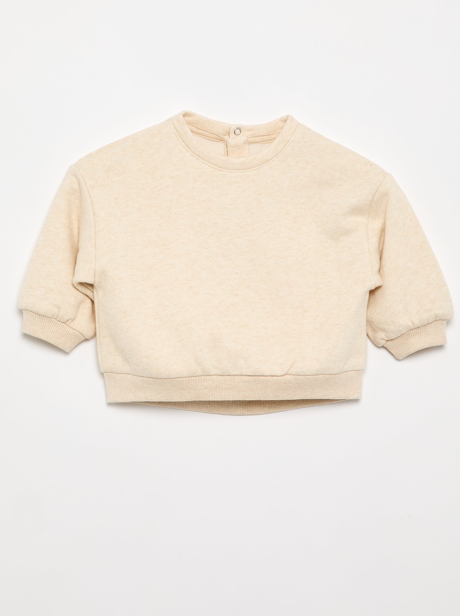 Lot de 2 sweats en molleton - Beige