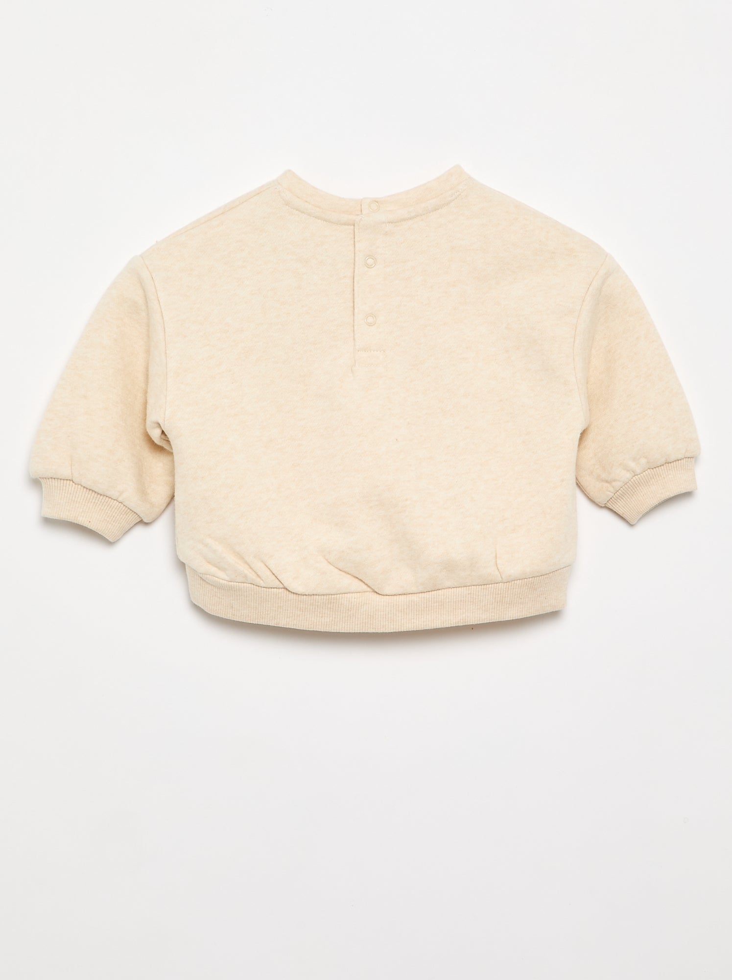 Lot de 2 sweats en molleton - Beige