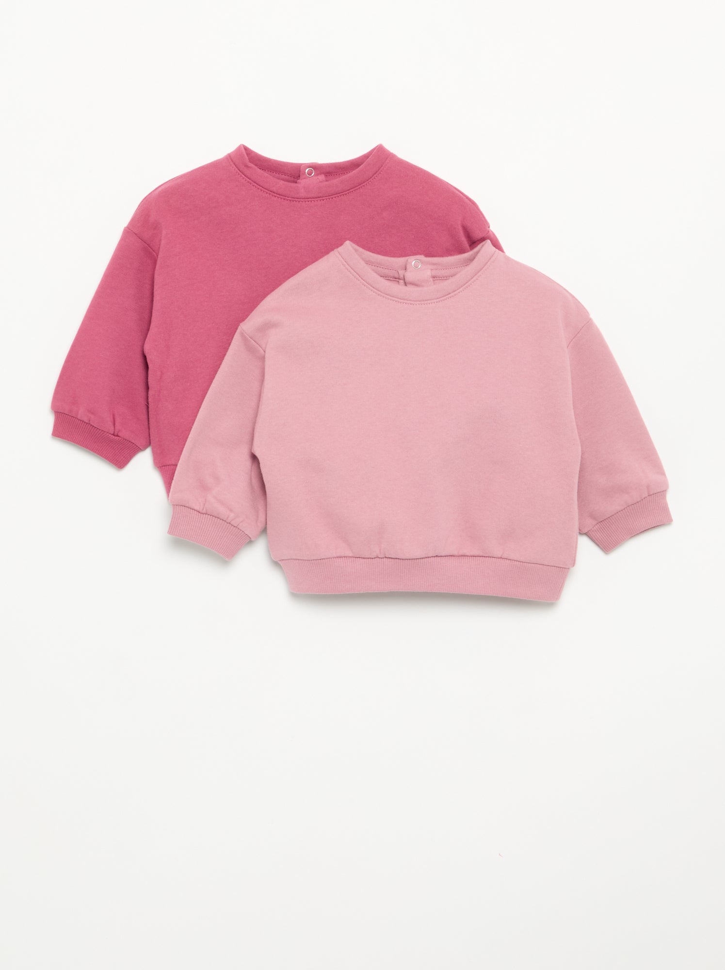 Lot de 2 sweats en molleton - Violet