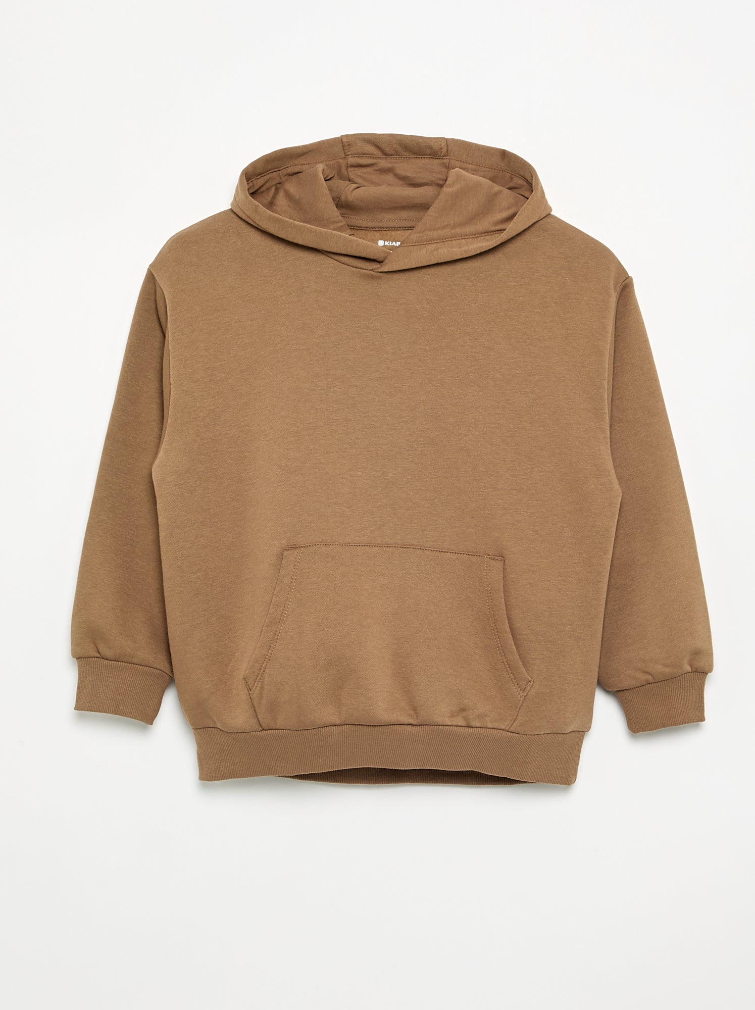 Lot de 2 sweats unis à capuche - Beige