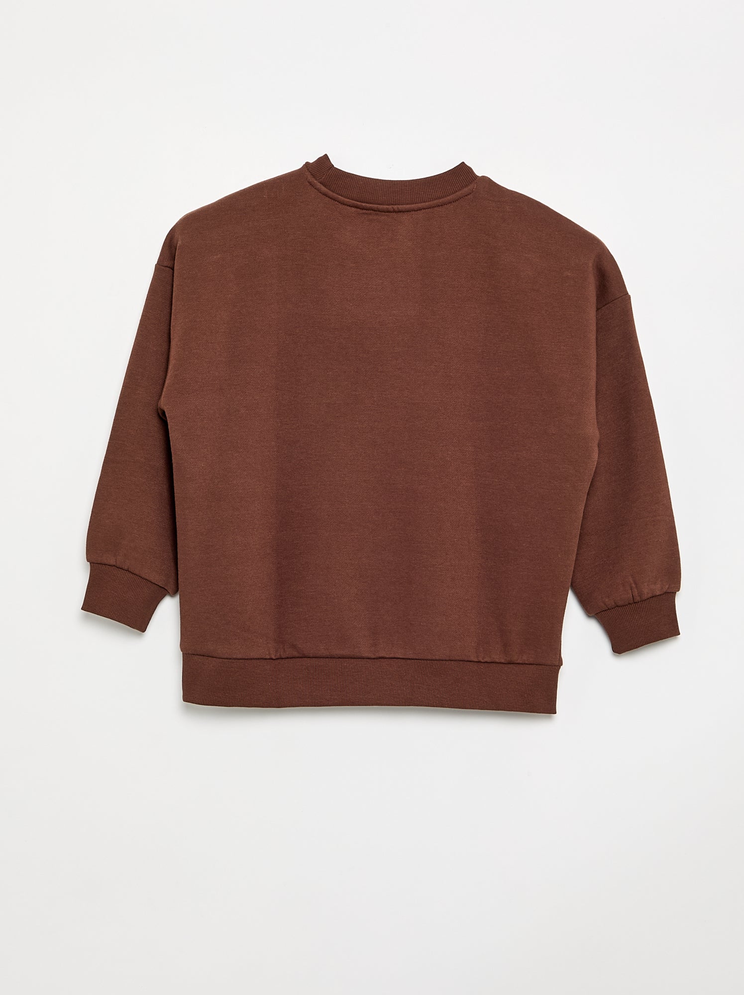 Lot de 2 sweats unis - Marron (FYH11_3)