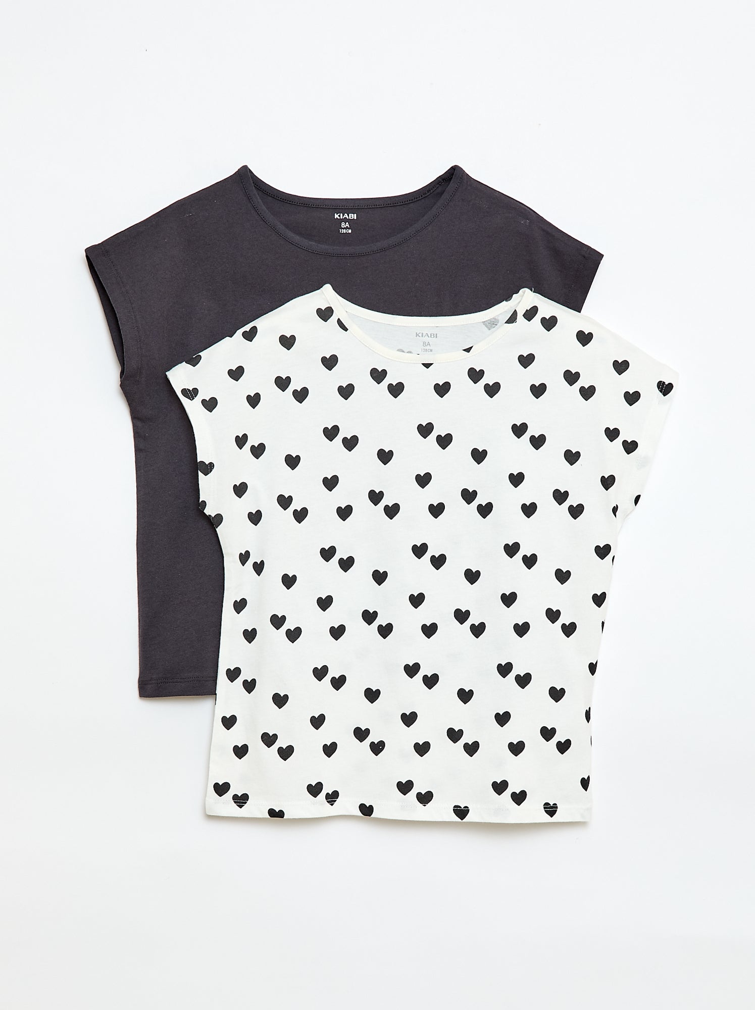 Lot de 2 t-shirts à manches courtes - 2 pièces - Blanc