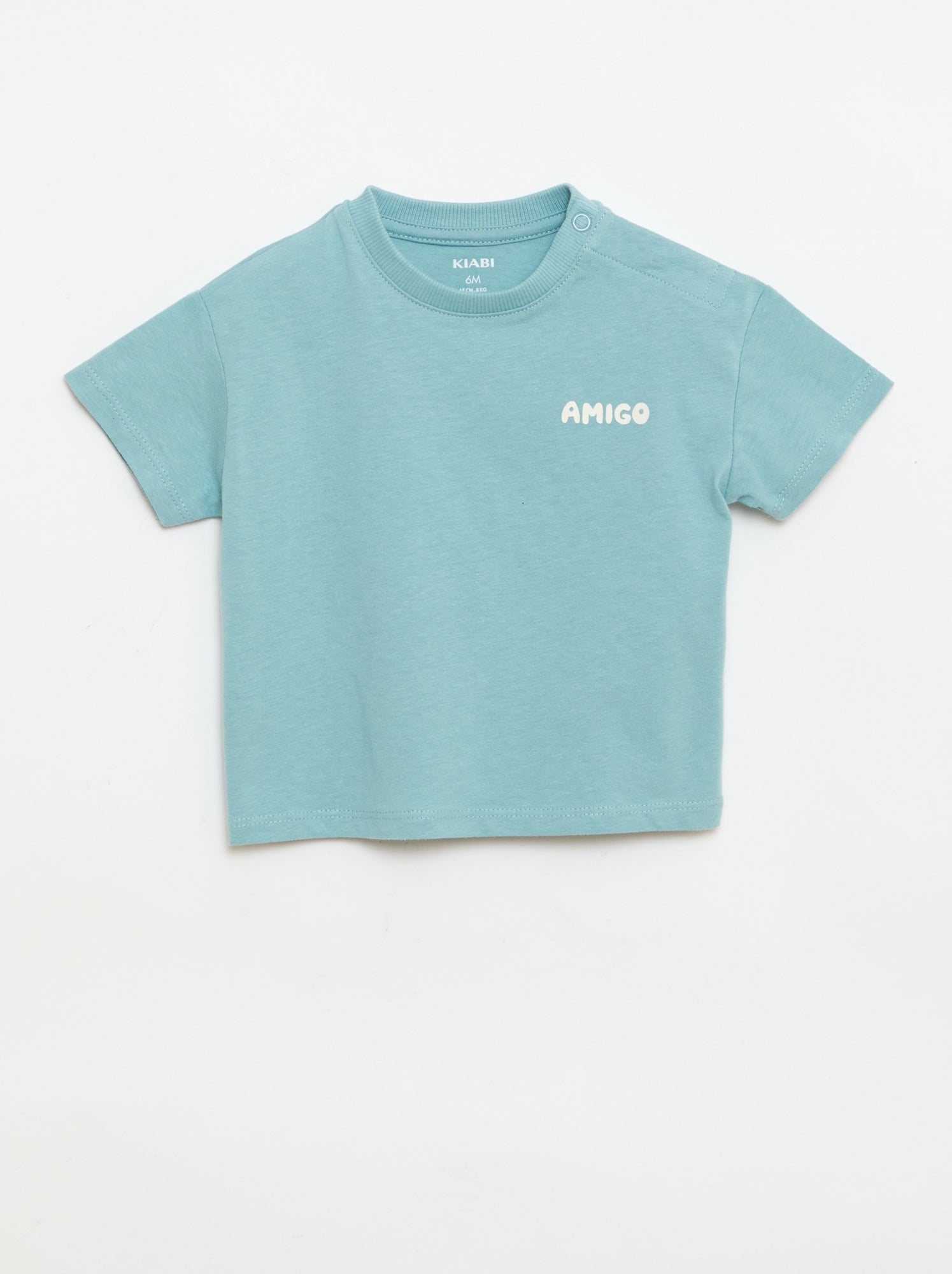 Lot de 2 T-shirts à manches courtes en jersey de coton - Beige