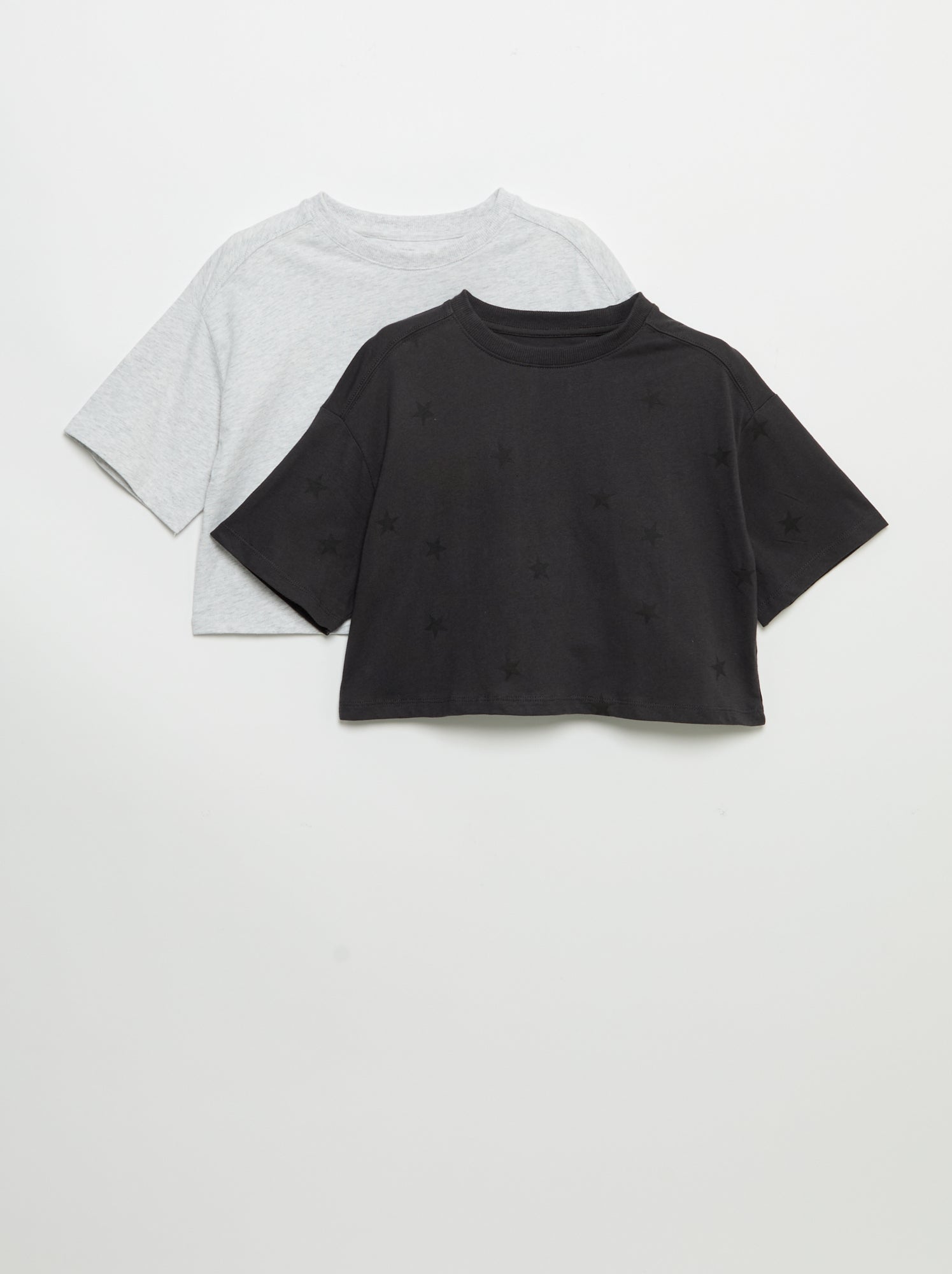 Lot de 2 t-shirts à manches courtes - Noir