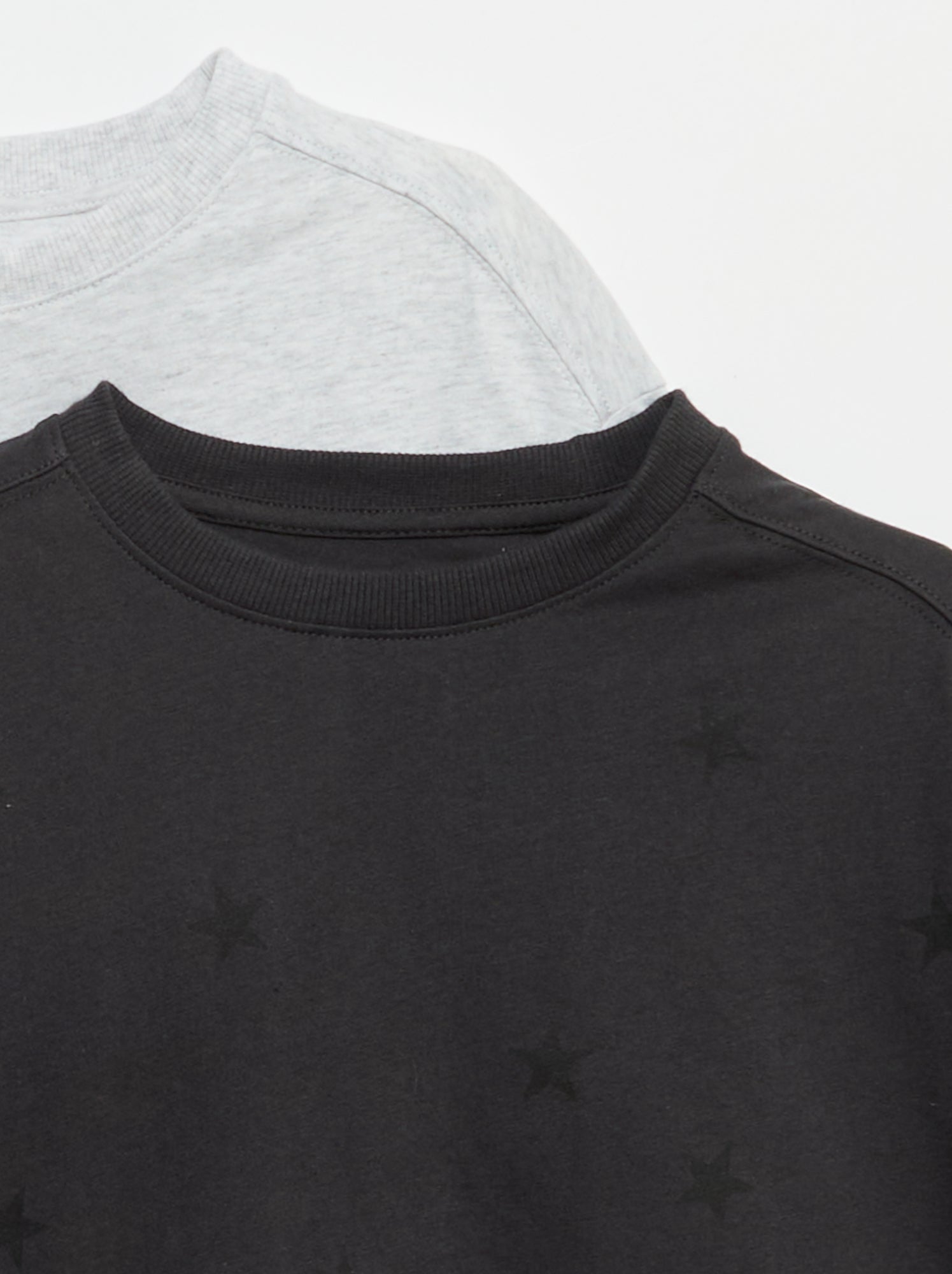 Lot de 2 t-shirts à manches courtes - Noir