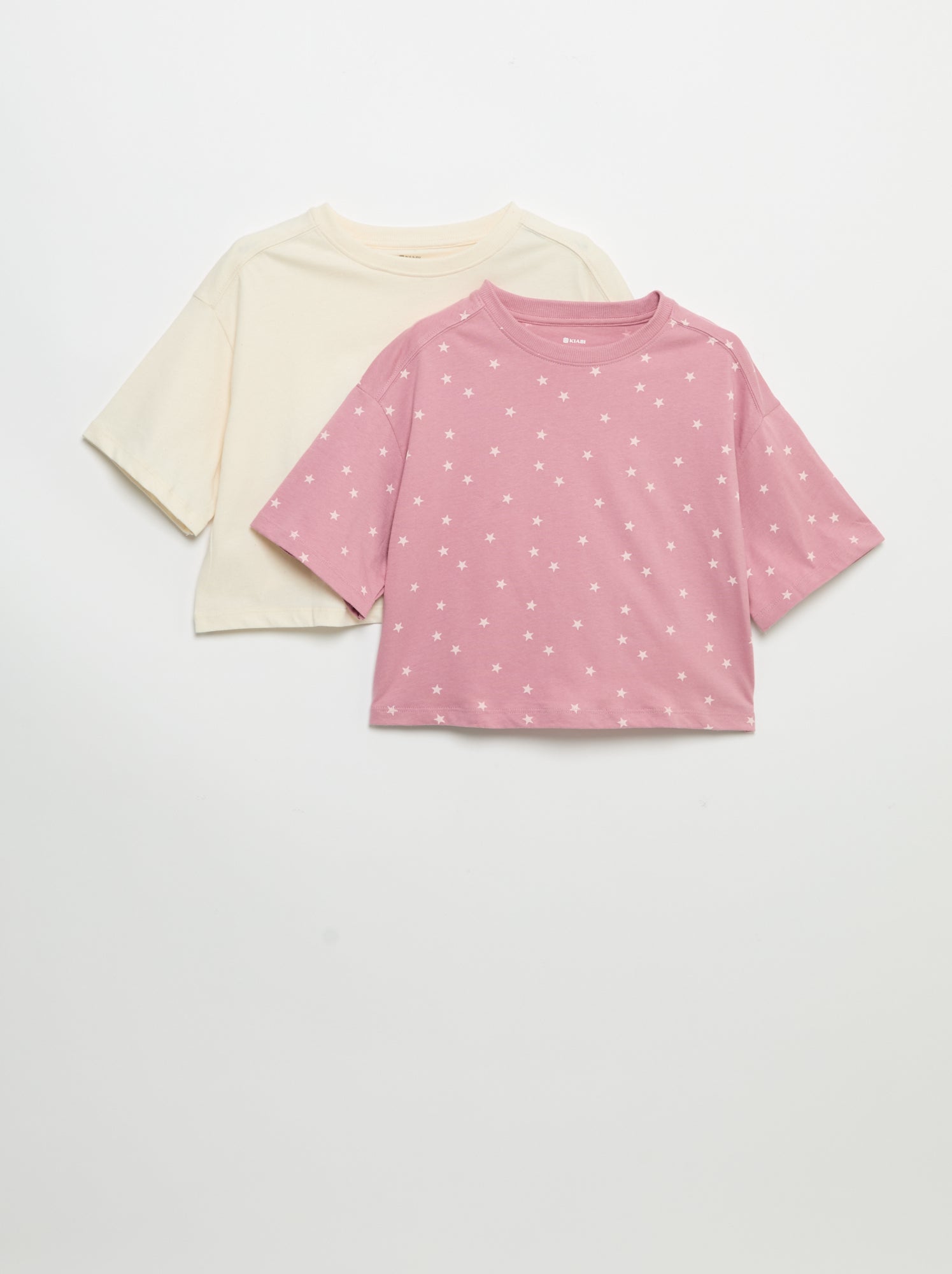 Lot de 2 t-shirts à manches courtes - Violet