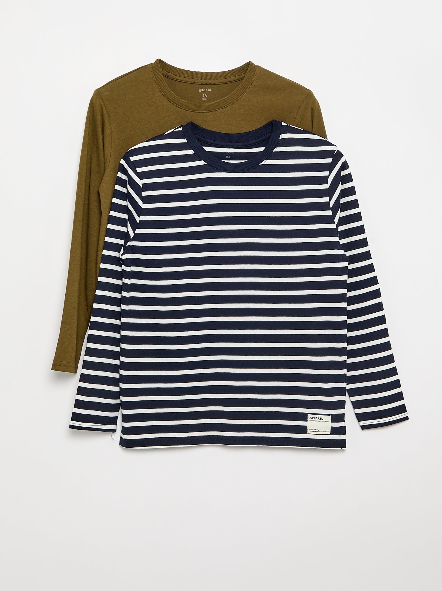 Lot de 2 T-shirts à manches longues - Bleu (GDP43_1)