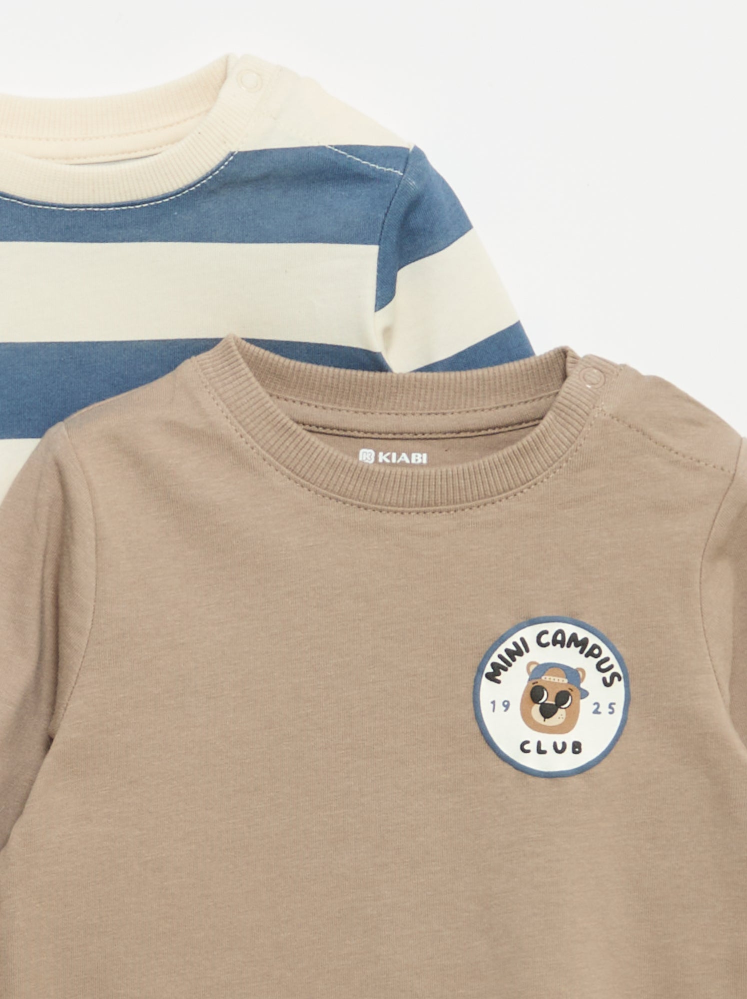 Lot de 2 T-shirts à manches longues - Bleu