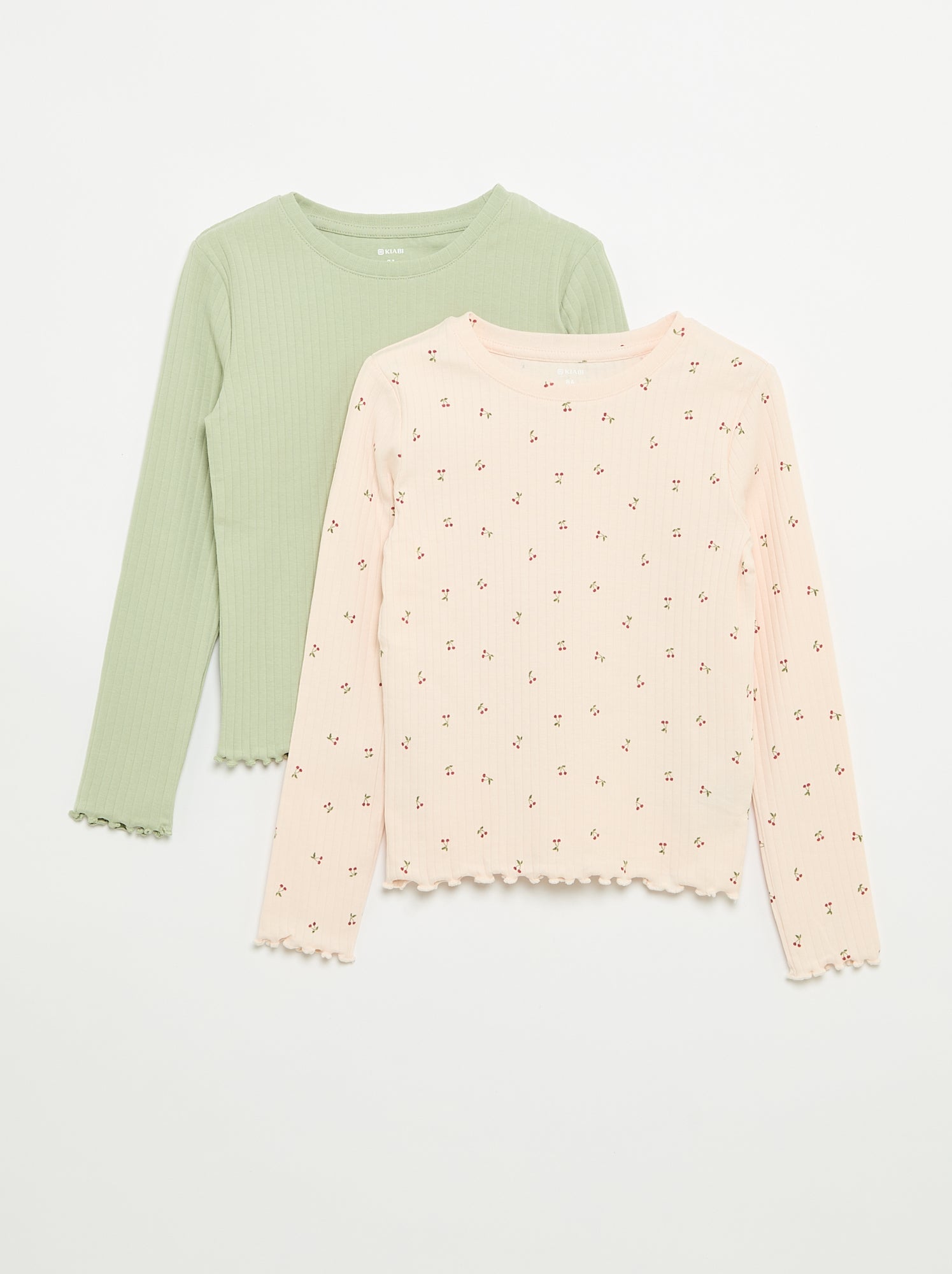 Lot de 2 T-shirts à manches longues - Rose