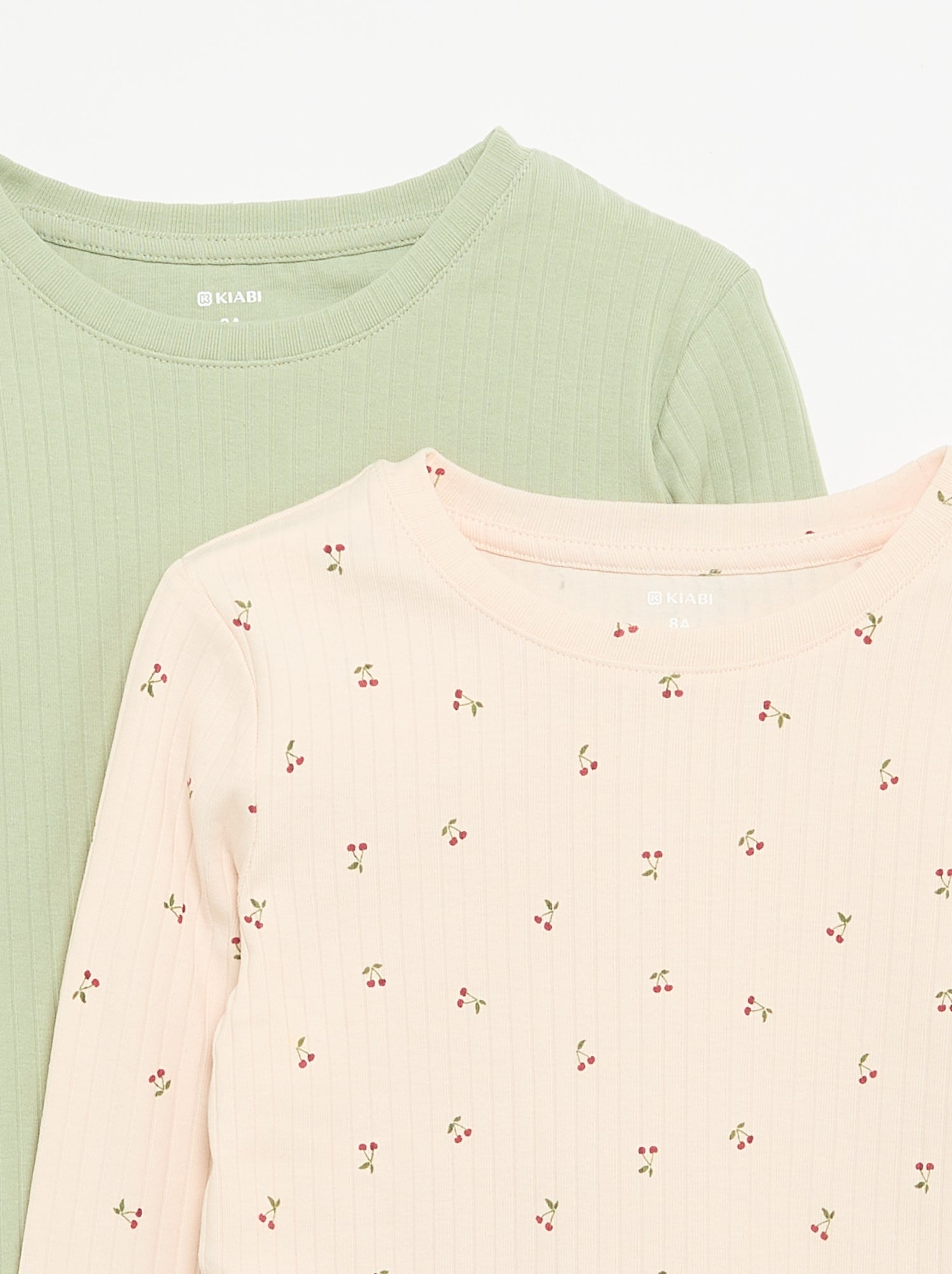 Lot de 2 T-shirts à manches longues - Rose