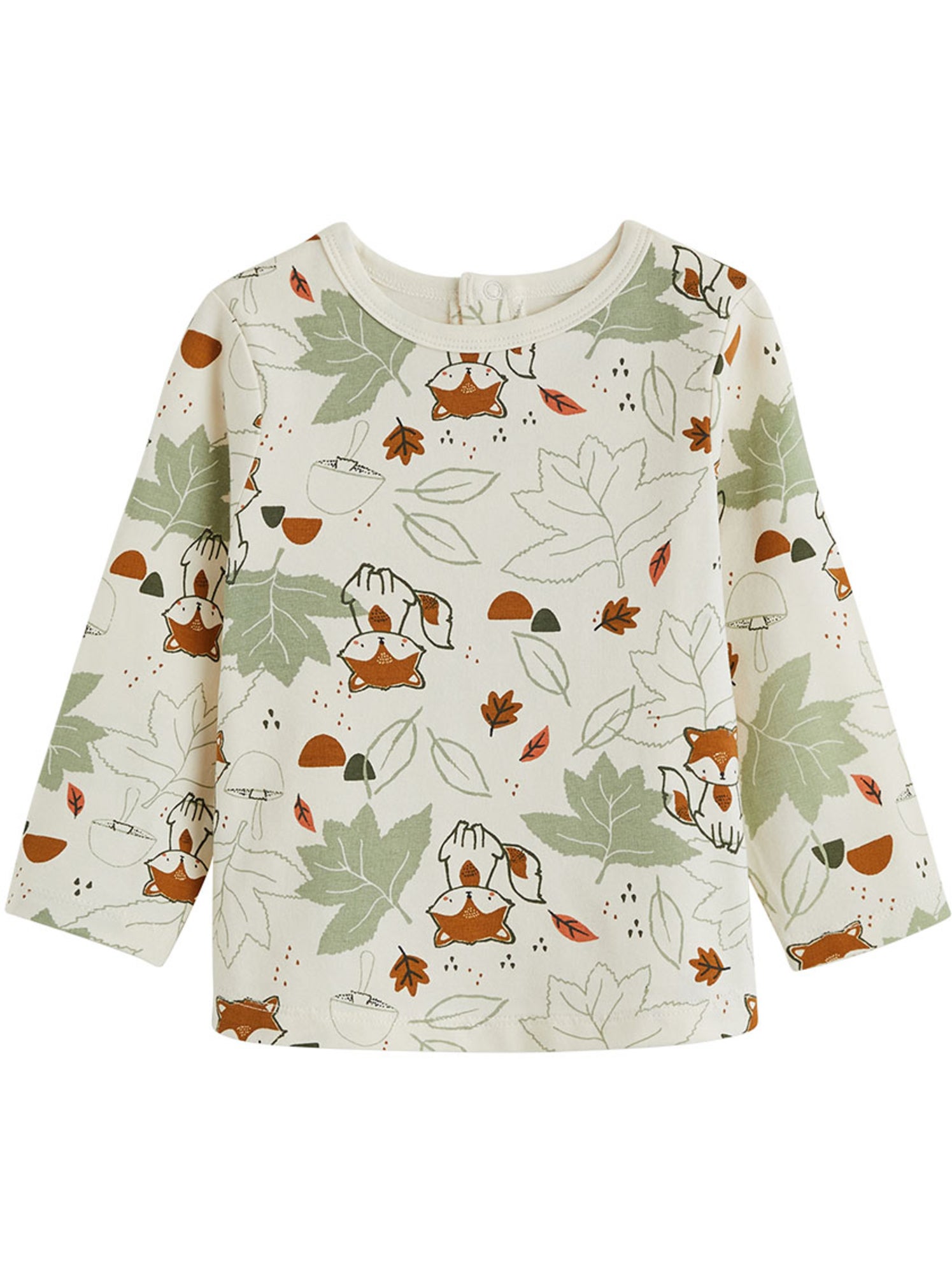 Lot de 2 t-shirts bébé manches longues ginkgo - Vert