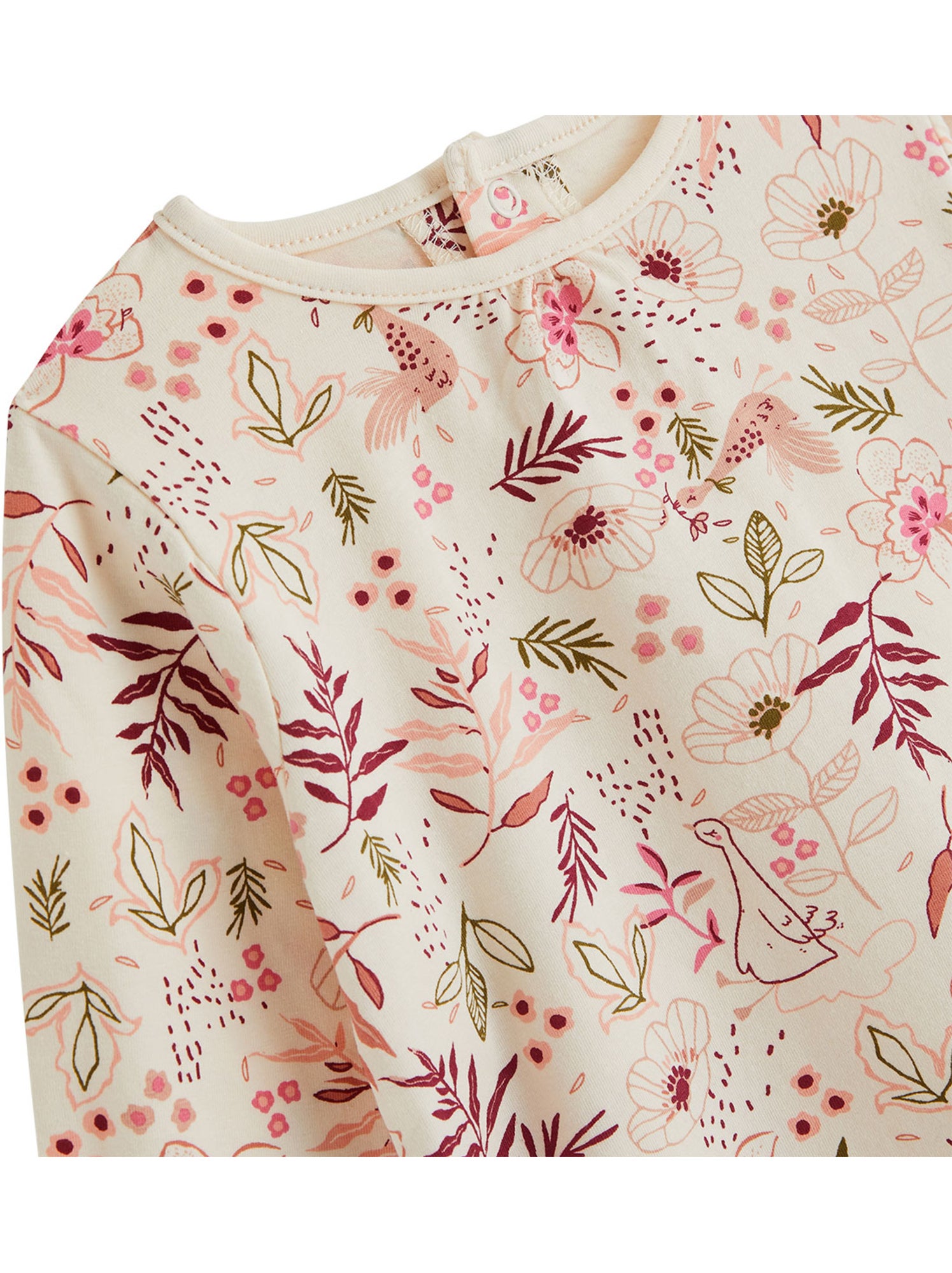 Lot de 2 t-shirts bébé manches longues manouk - Rose