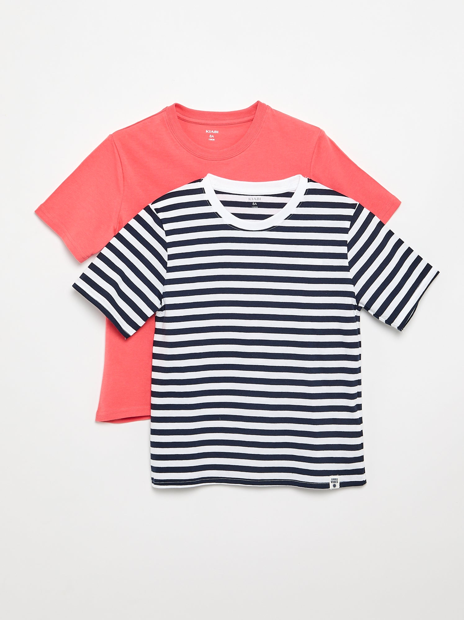 Lot de 2 T-shirts - Bleu (FLE88_10)