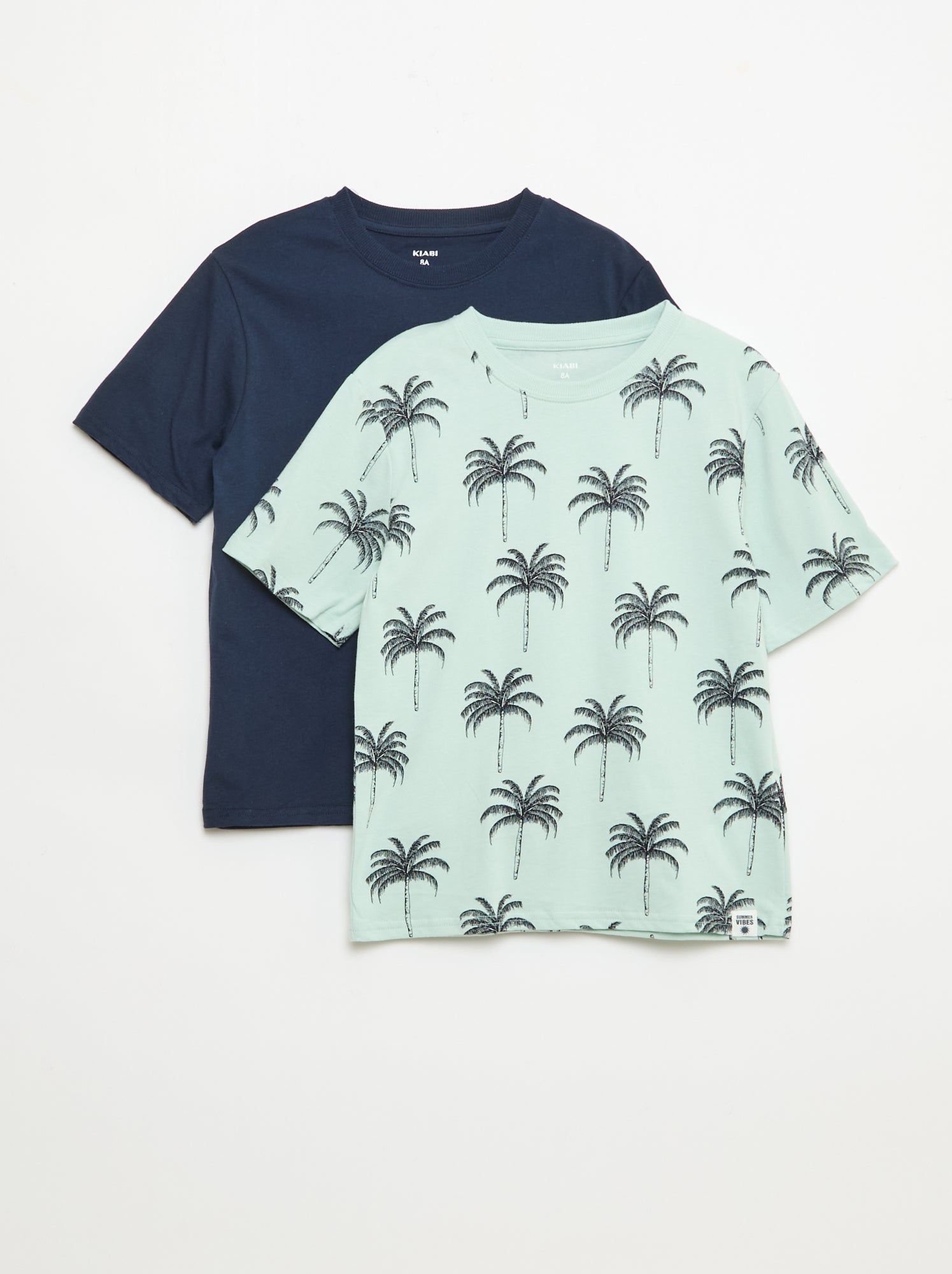 Lot de 2 T-shirts - Bleu (FLE88_5)