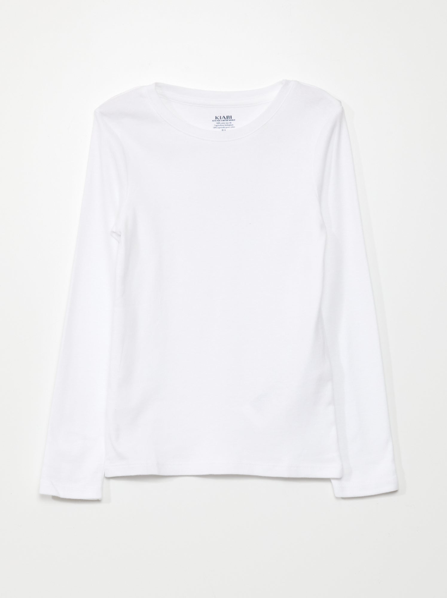 Lot de 2 t-shirts en jersey - Blanc/gris