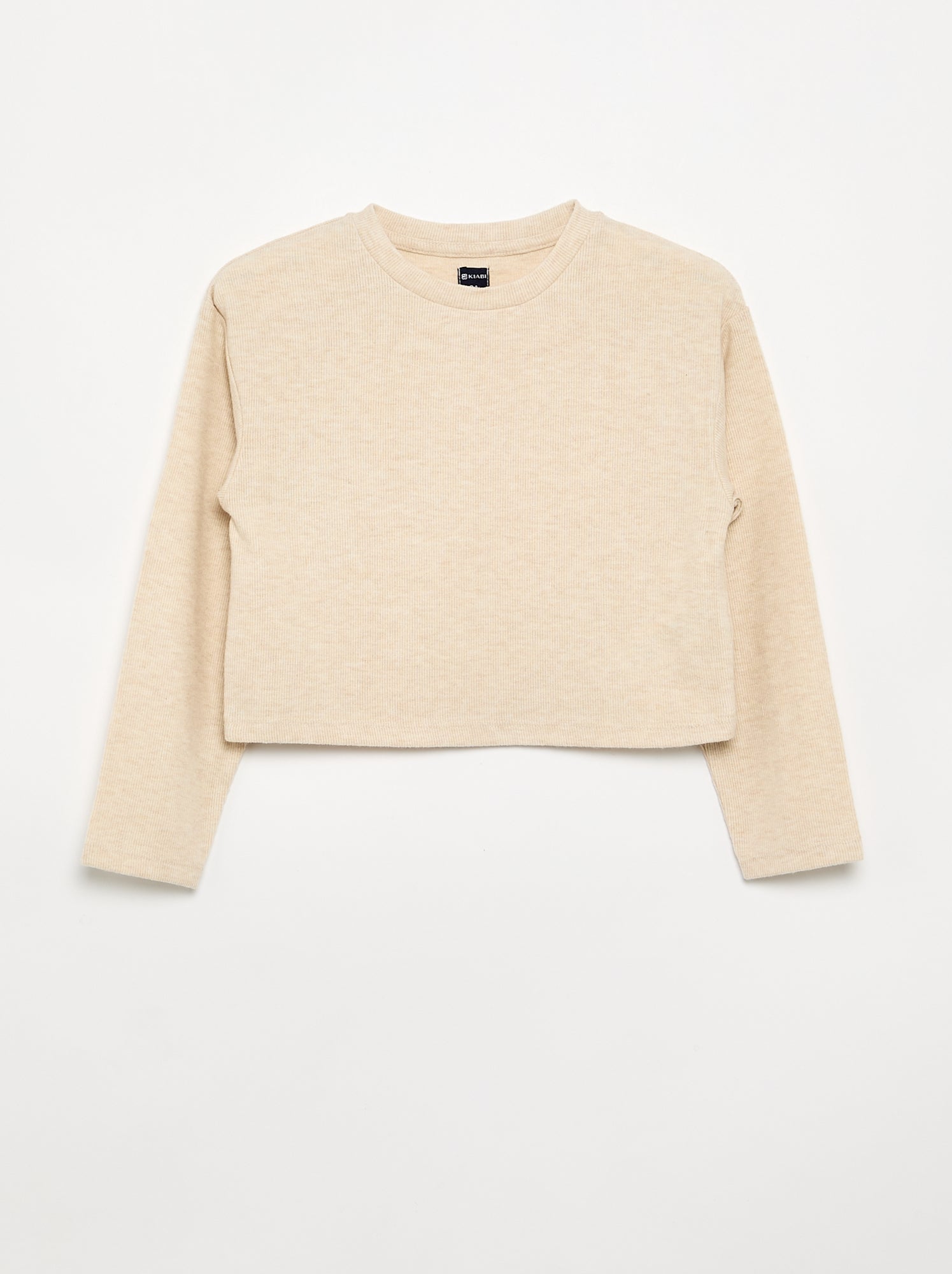 Lot de 2 T-shirts en maille douce - Beige