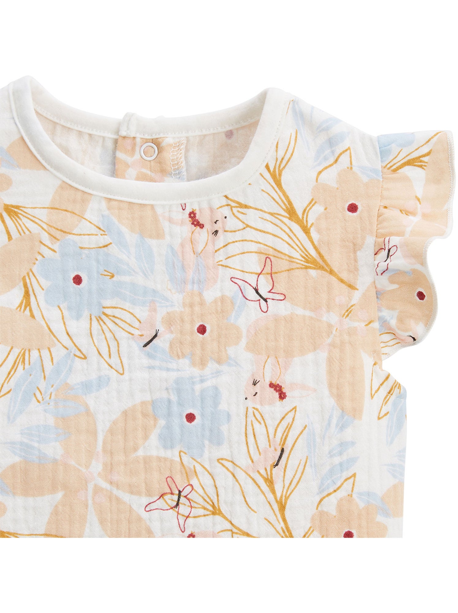 Lot de 2 t-shirts enfant manches courtes praline - Peche