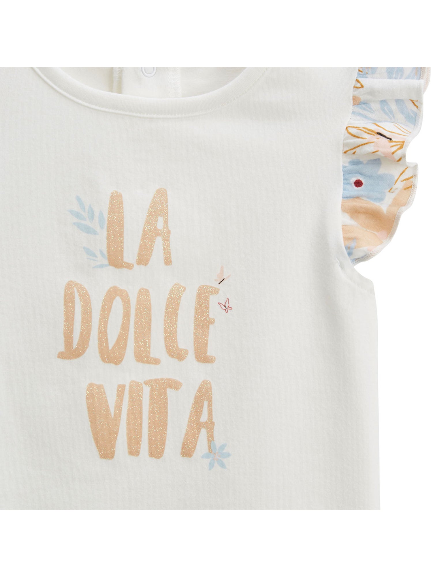 Lot de 2 t-shirts enfant manches courtes praline - Peche