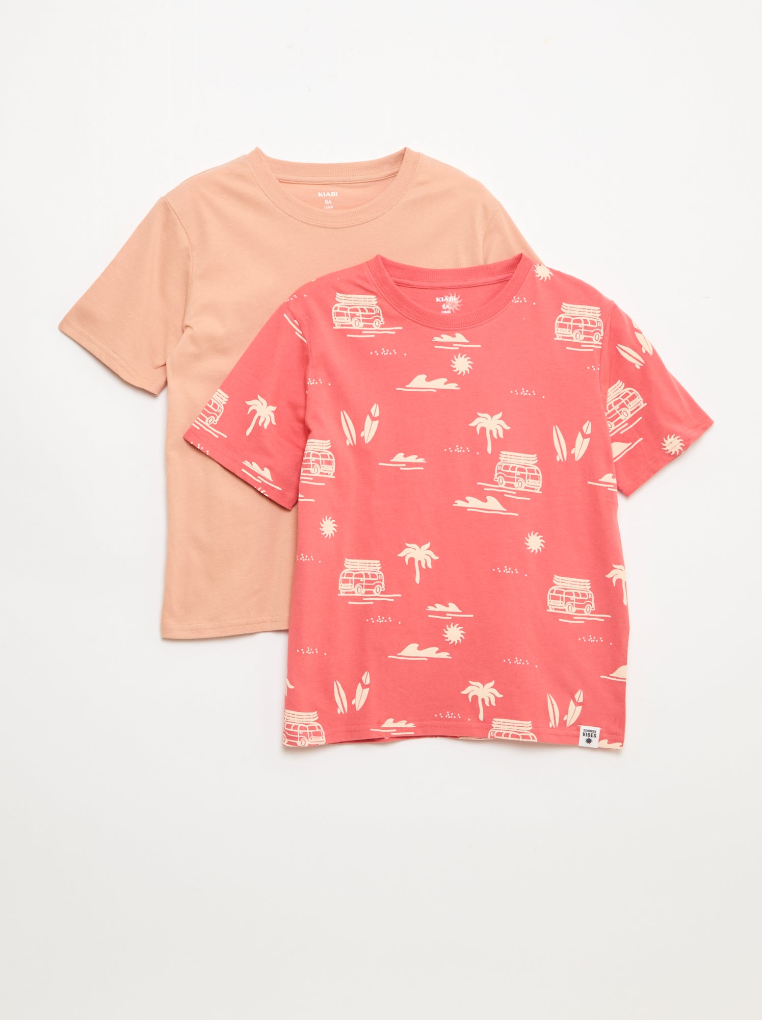 Lot de 2 T-shirts - Rouge