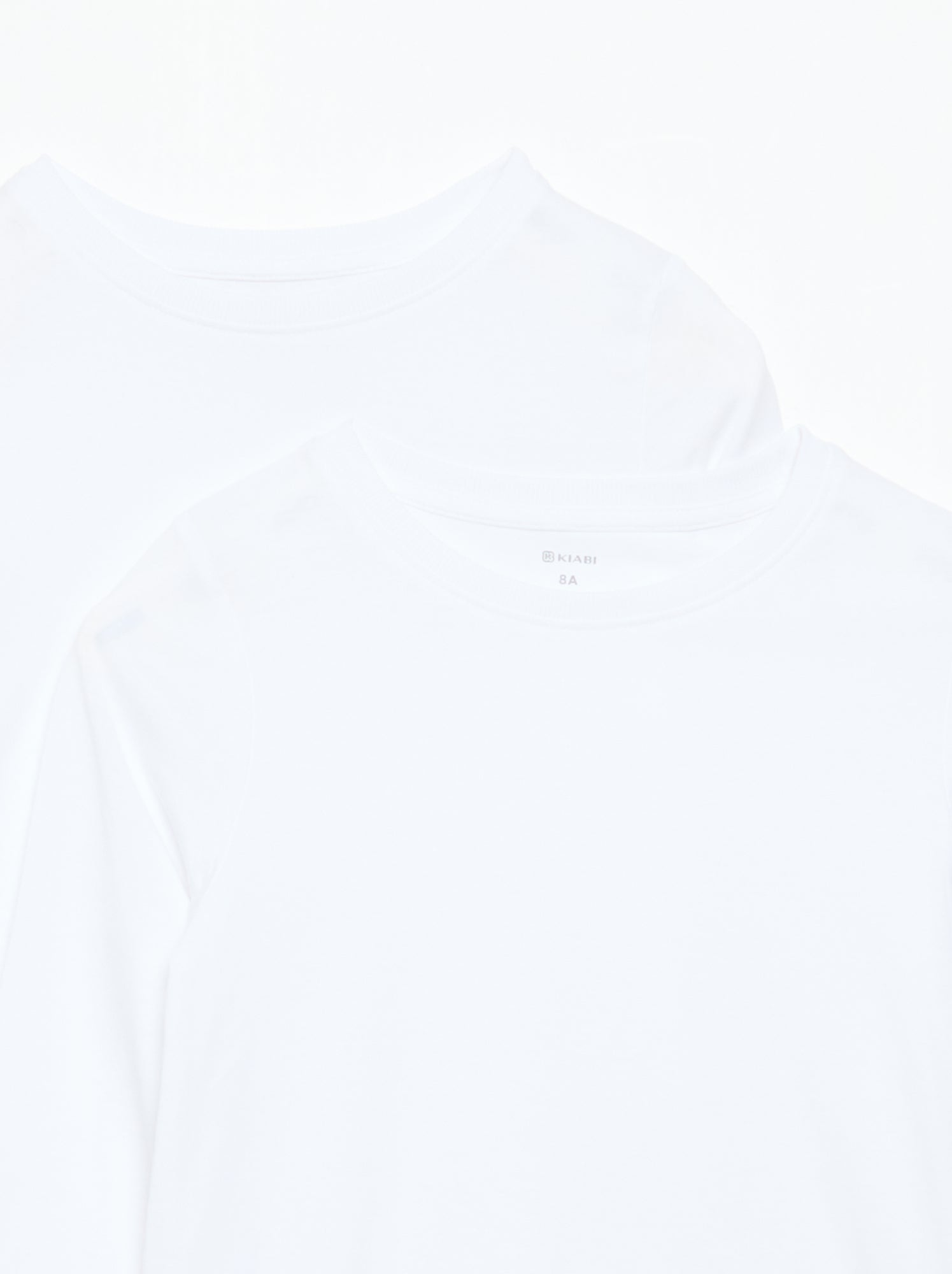 Lot de 2 t-shirts unis à manches longues - Blanc