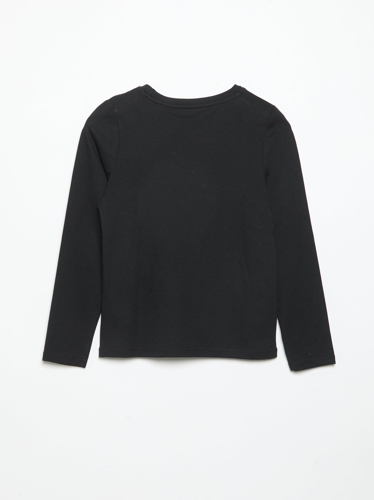 Lot de 2 t-shirts unis à manches longues - Noir