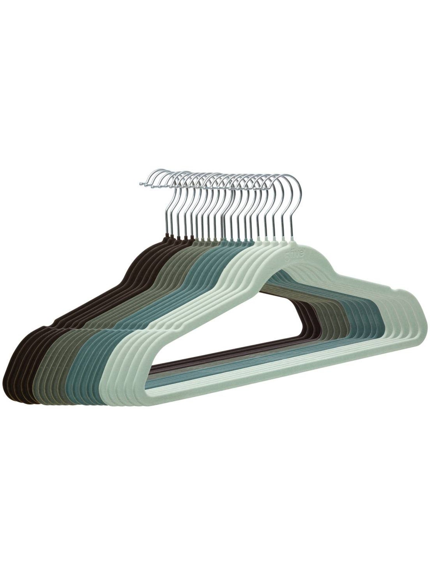 Lot de 20 cintres velours hang'up - Bleu