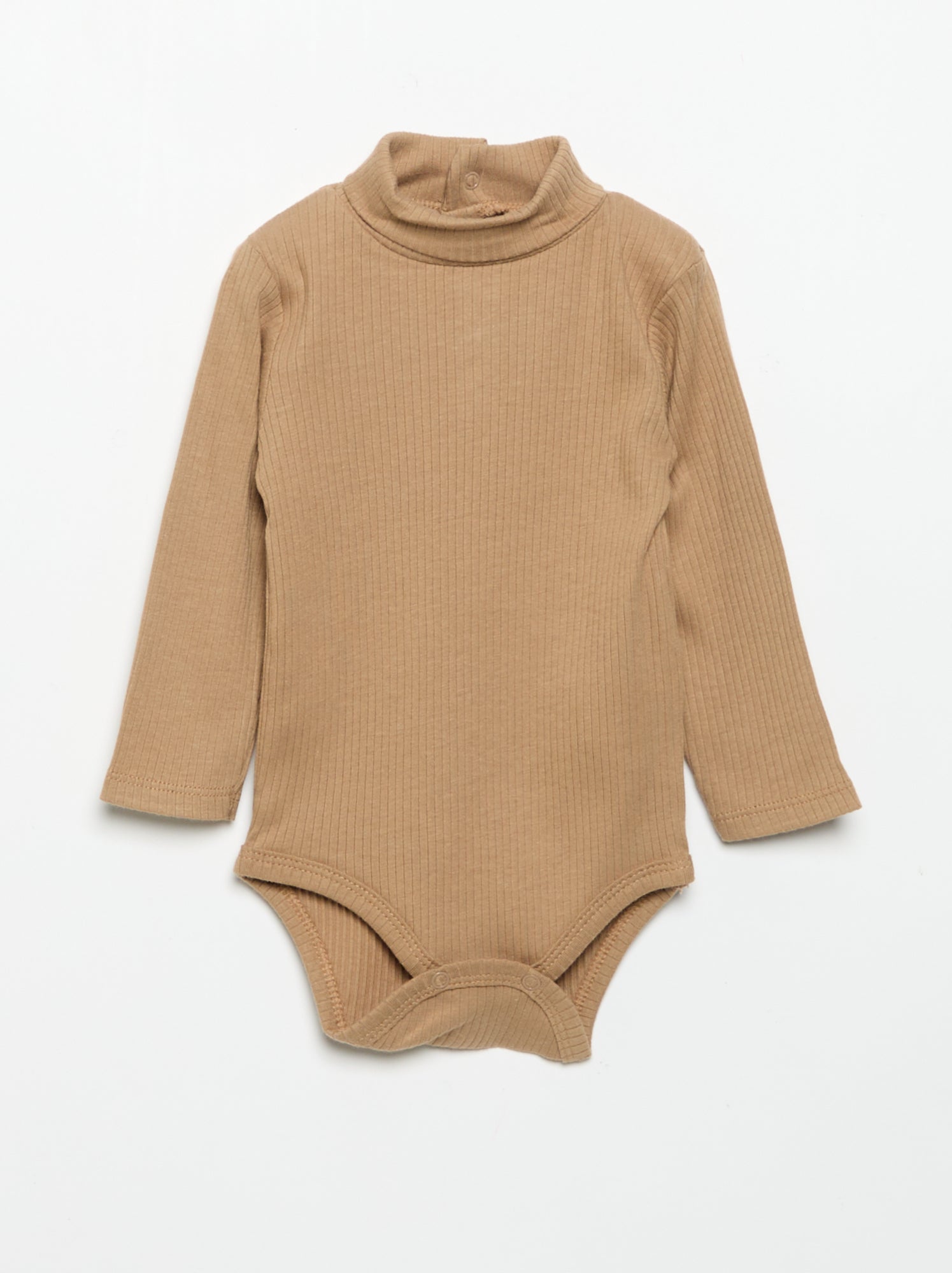 Lot de 3 bodies à col roulé - Beige