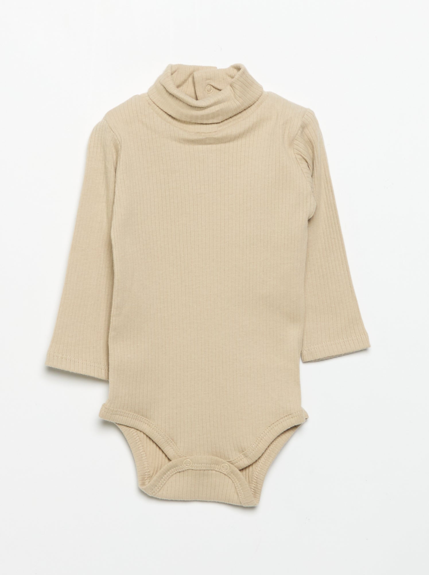 Lot de 3 bodies à col roulé - Beige