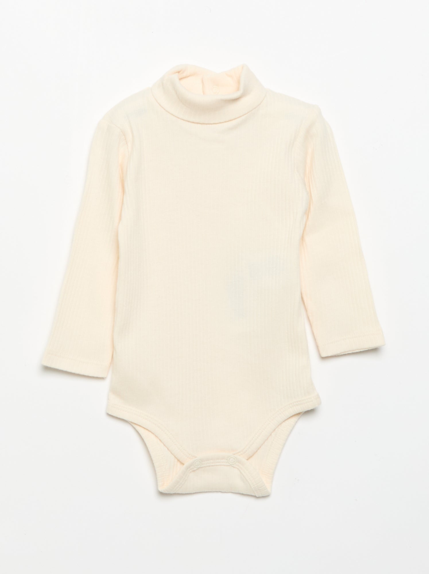 Lot de 3 bodies à col roulé - Beige