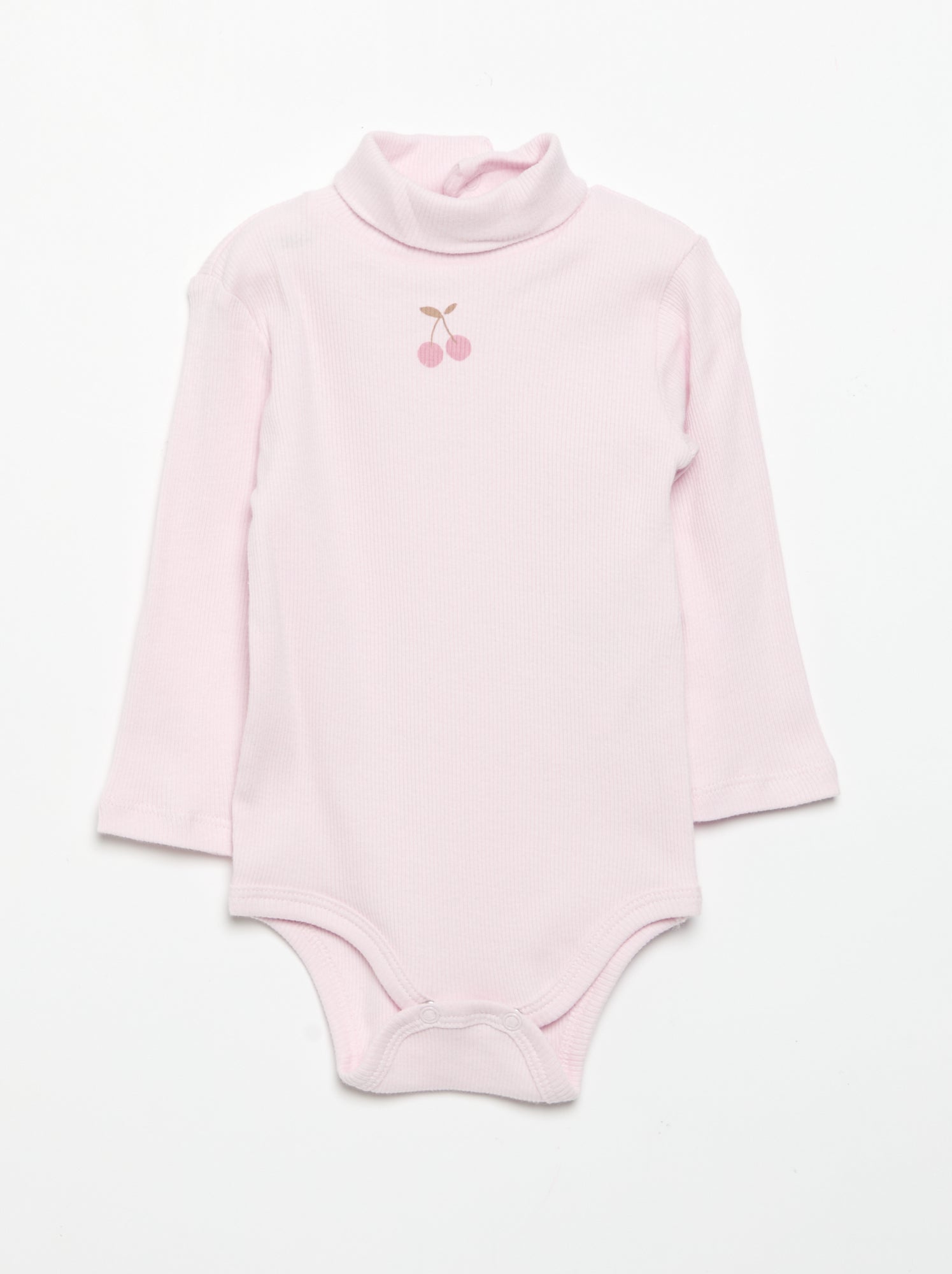 Lot de 3 bodies à col roulé - Rose