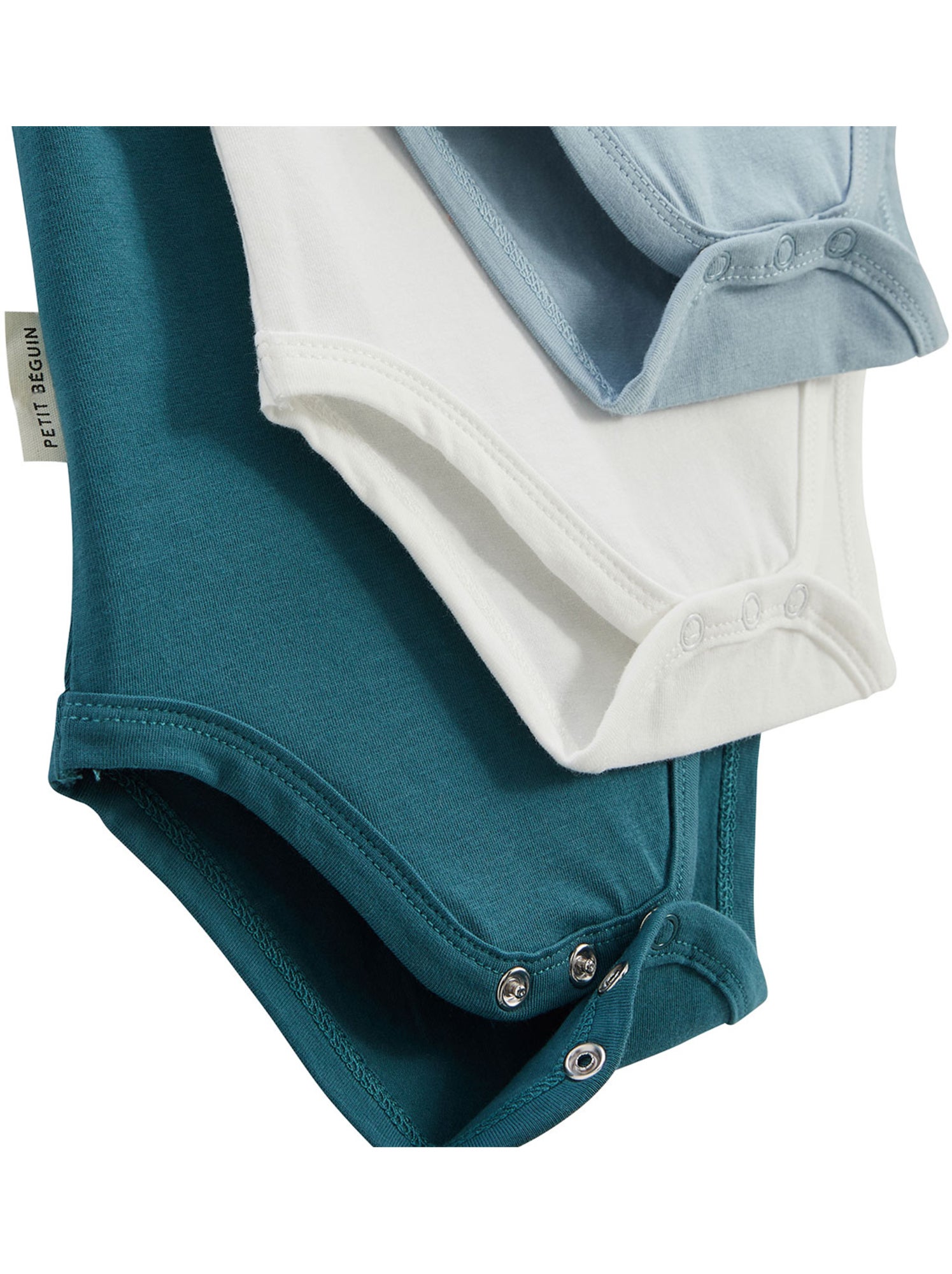 Lot de 3 bodies bébé manches courtes baroudeur - Bleu