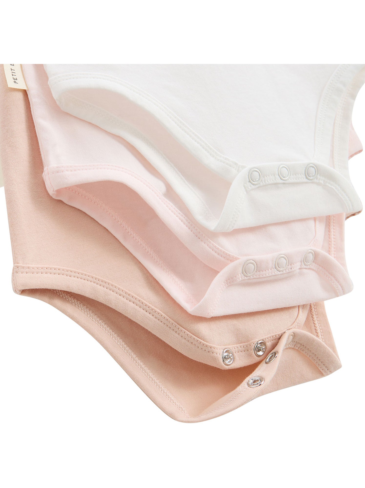 Lot de 3 bodies bébé manches courtes louison - Rose